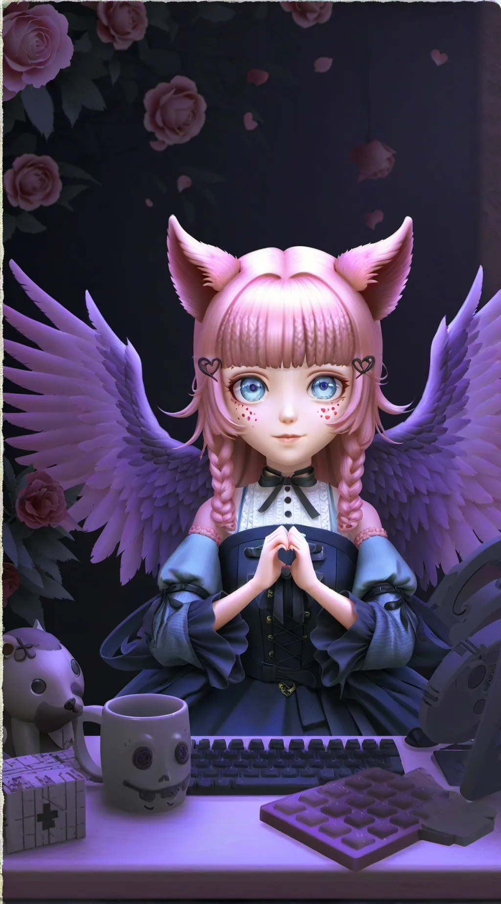 ai character: Ruby background