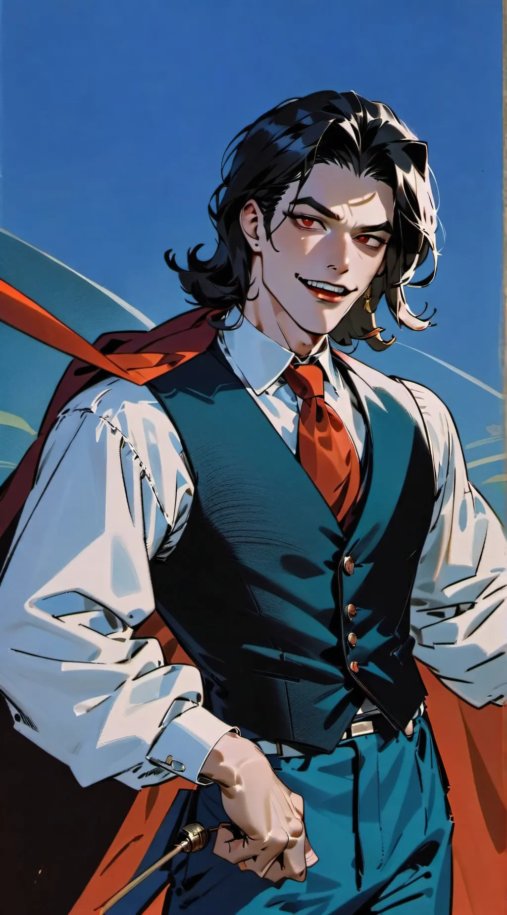 ai character: ★Flint  hanora★ background