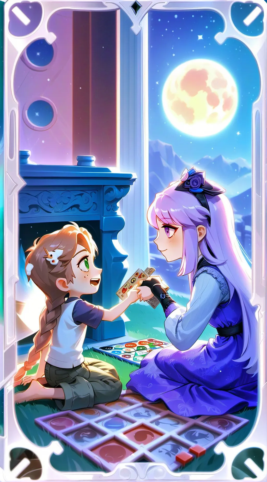 ai character: Aphmau and aphia background