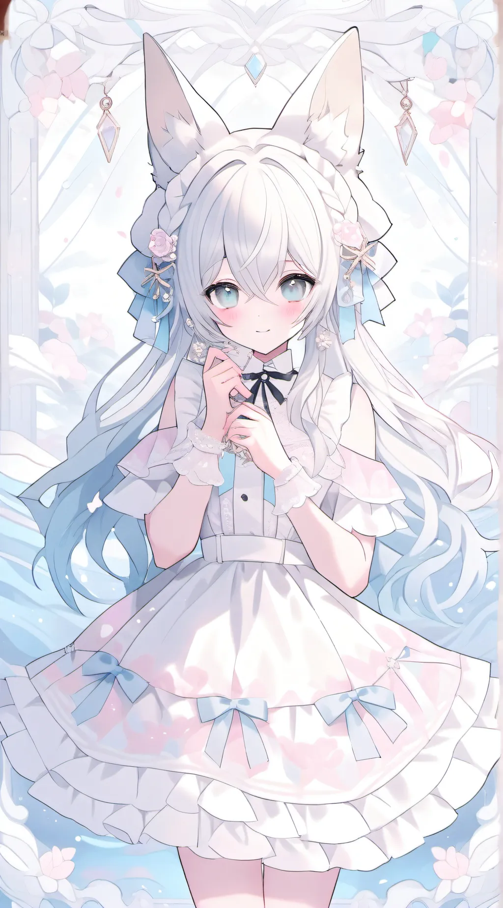 ai character: 💙Fox do gelo❄ background