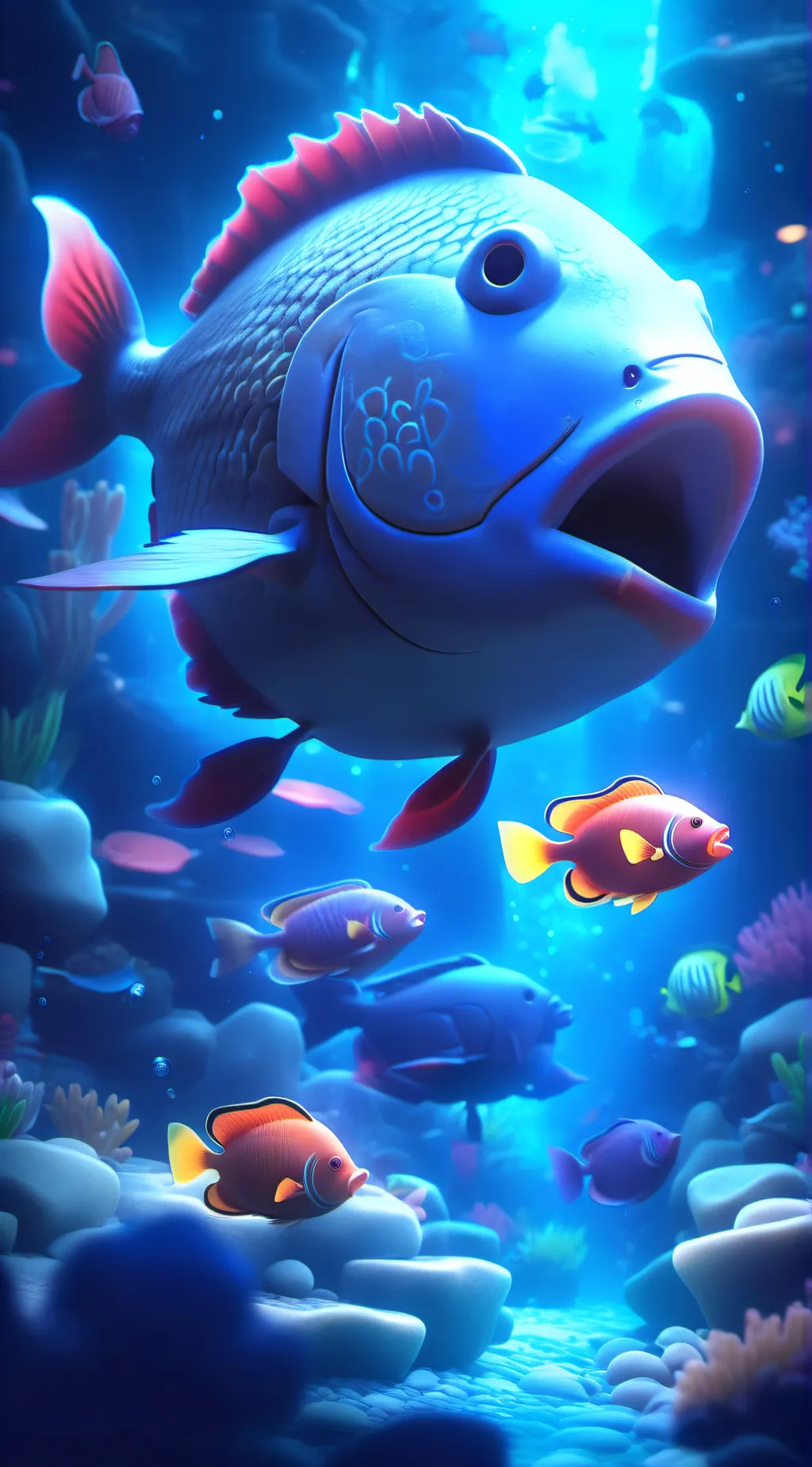 ai character: big fish background