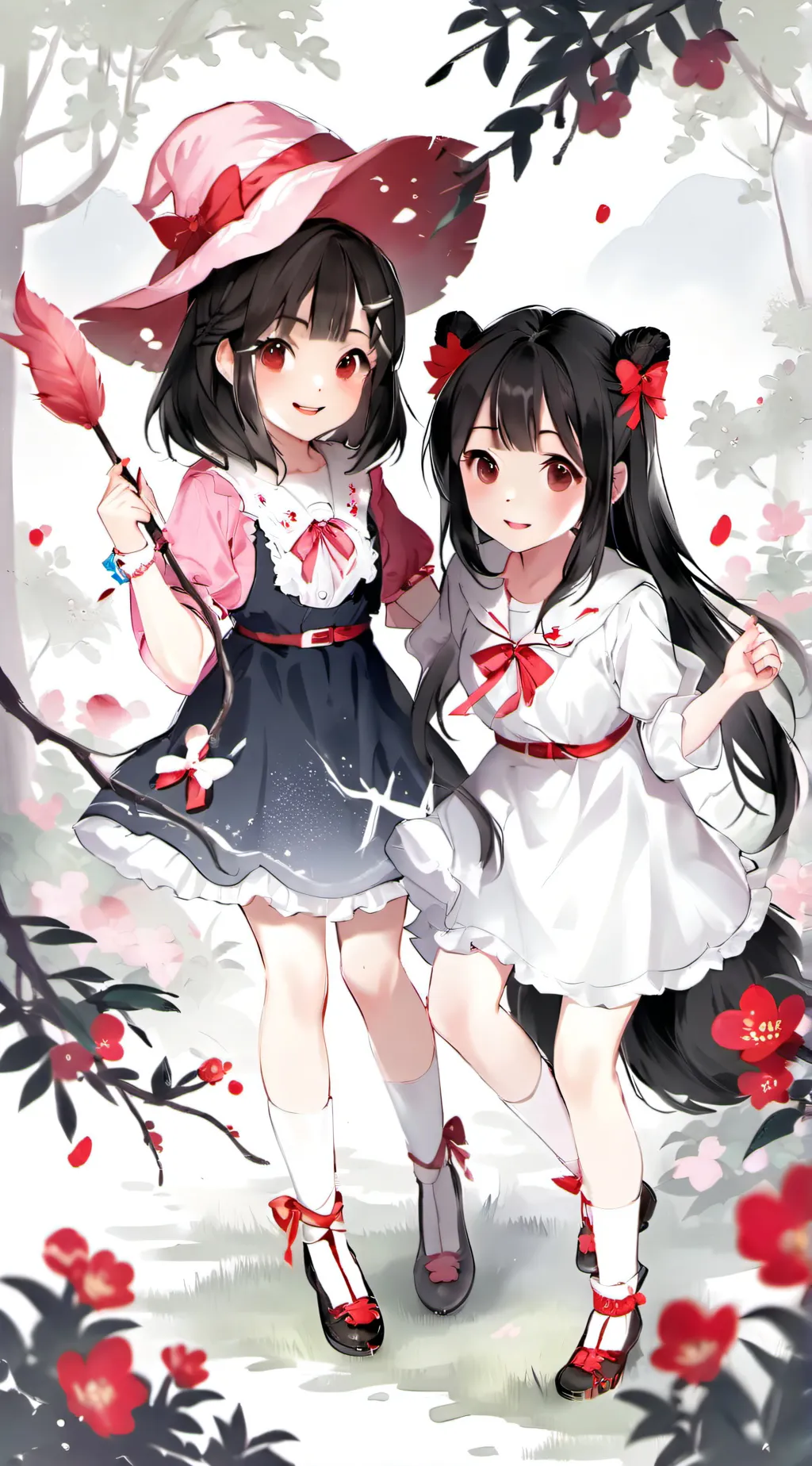 ai character: Susu and Lili background