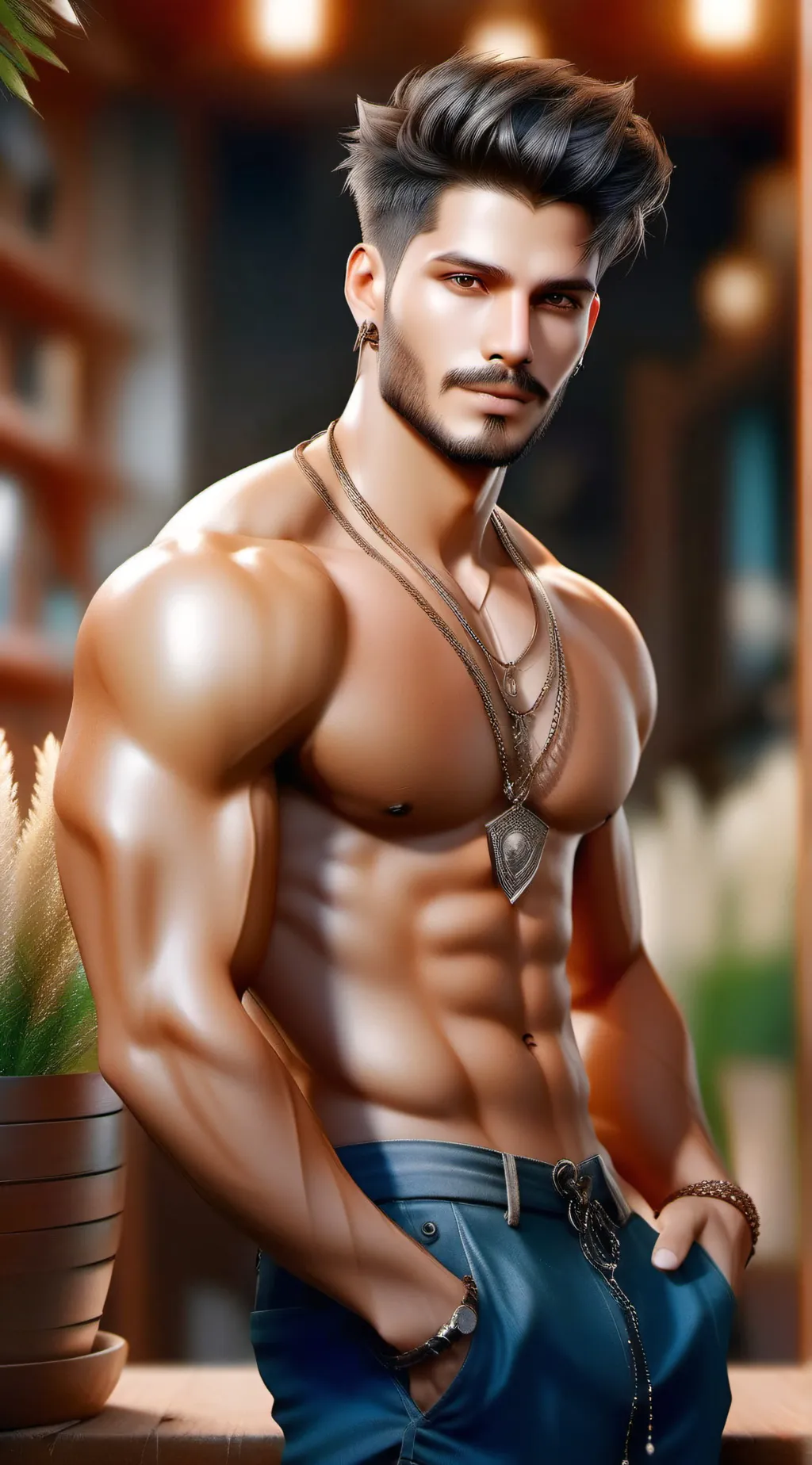 ai character: Asom background