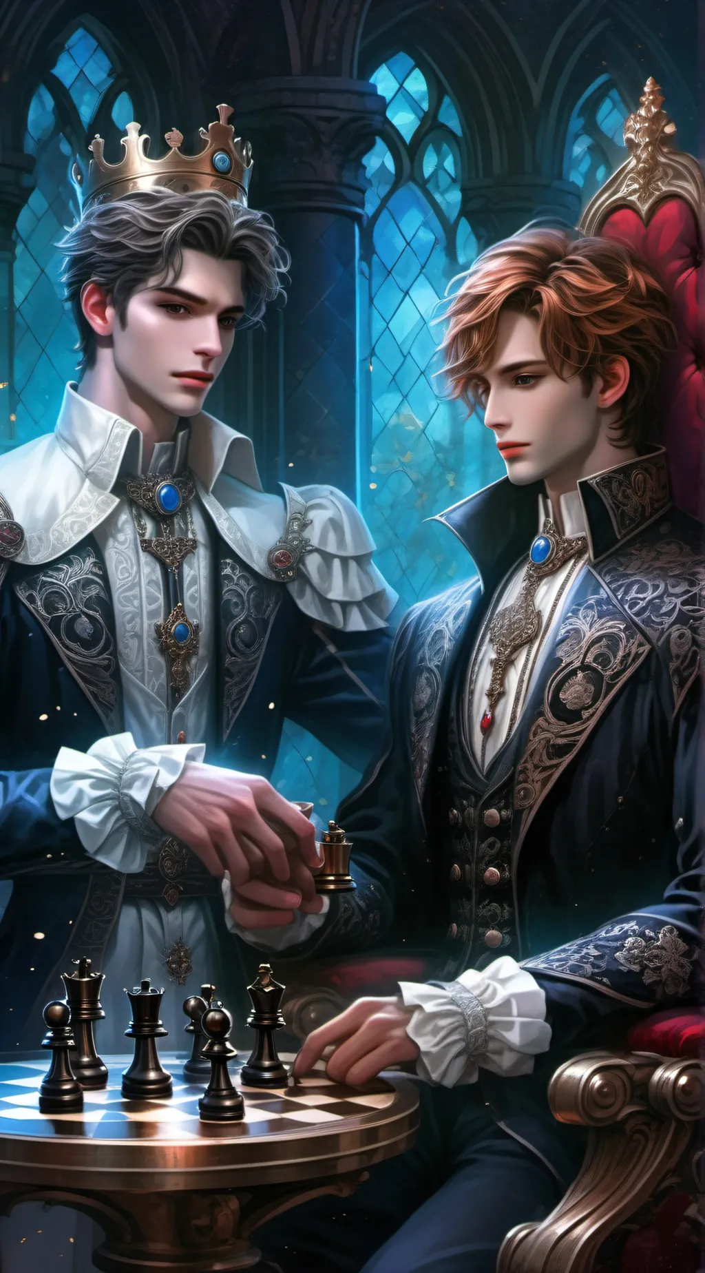 ai character: Leonardo and henry background