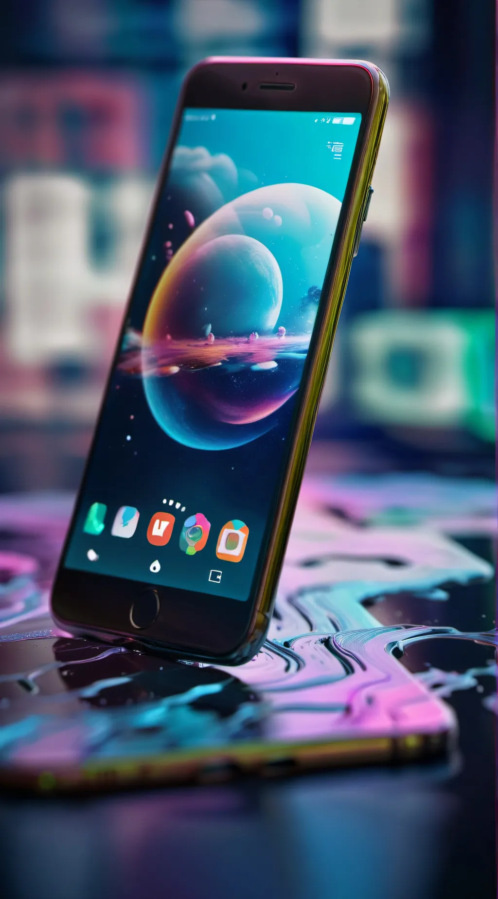 ai character: Iphone background