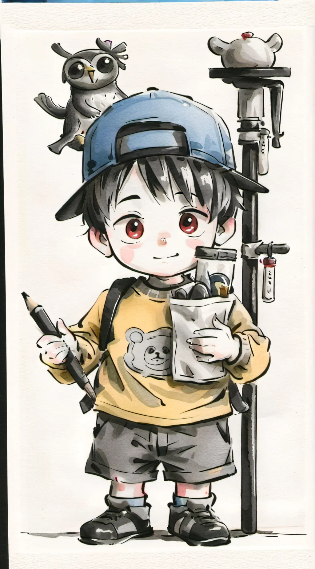 ai character: Jeffy background