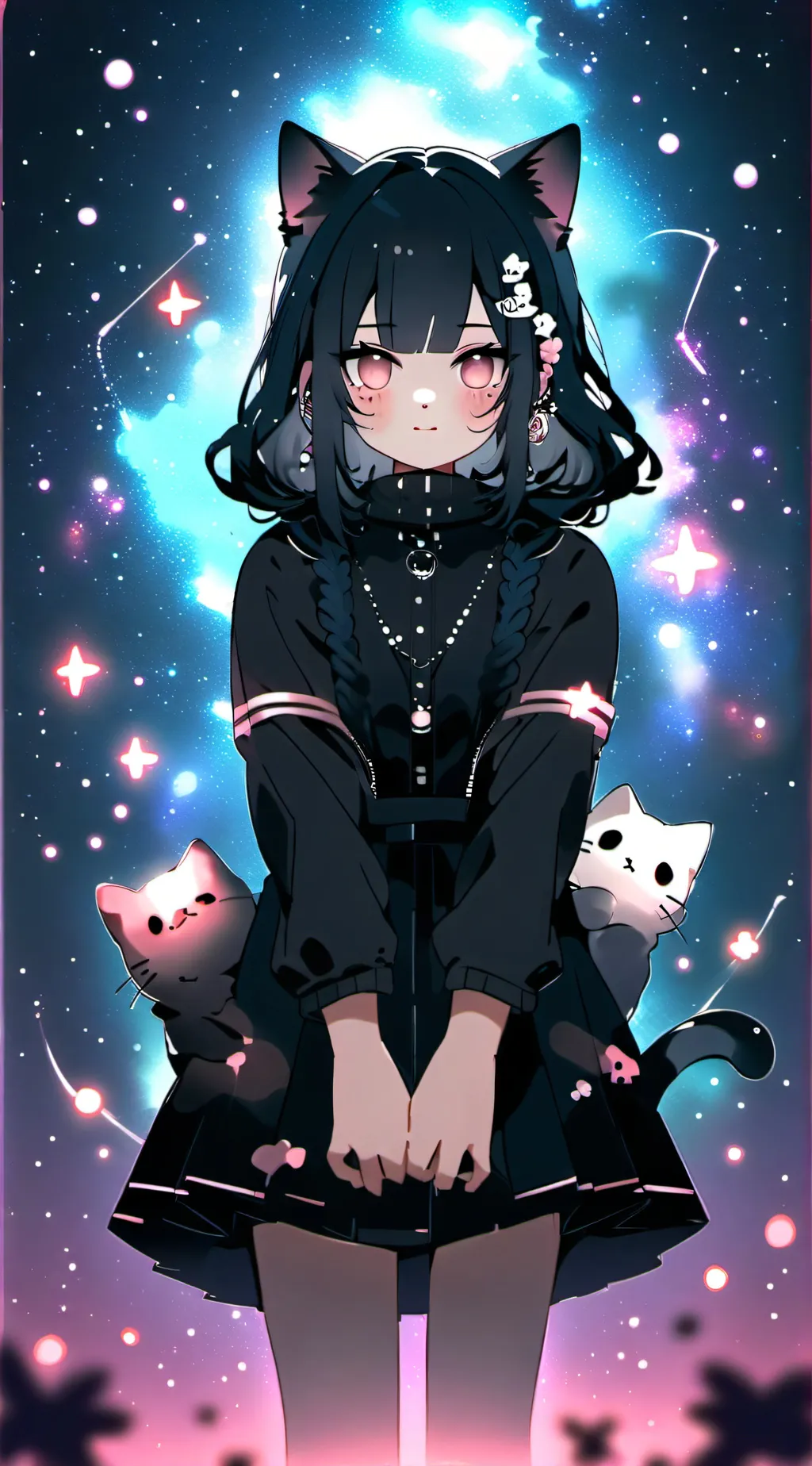 ai character: Galaxy  background