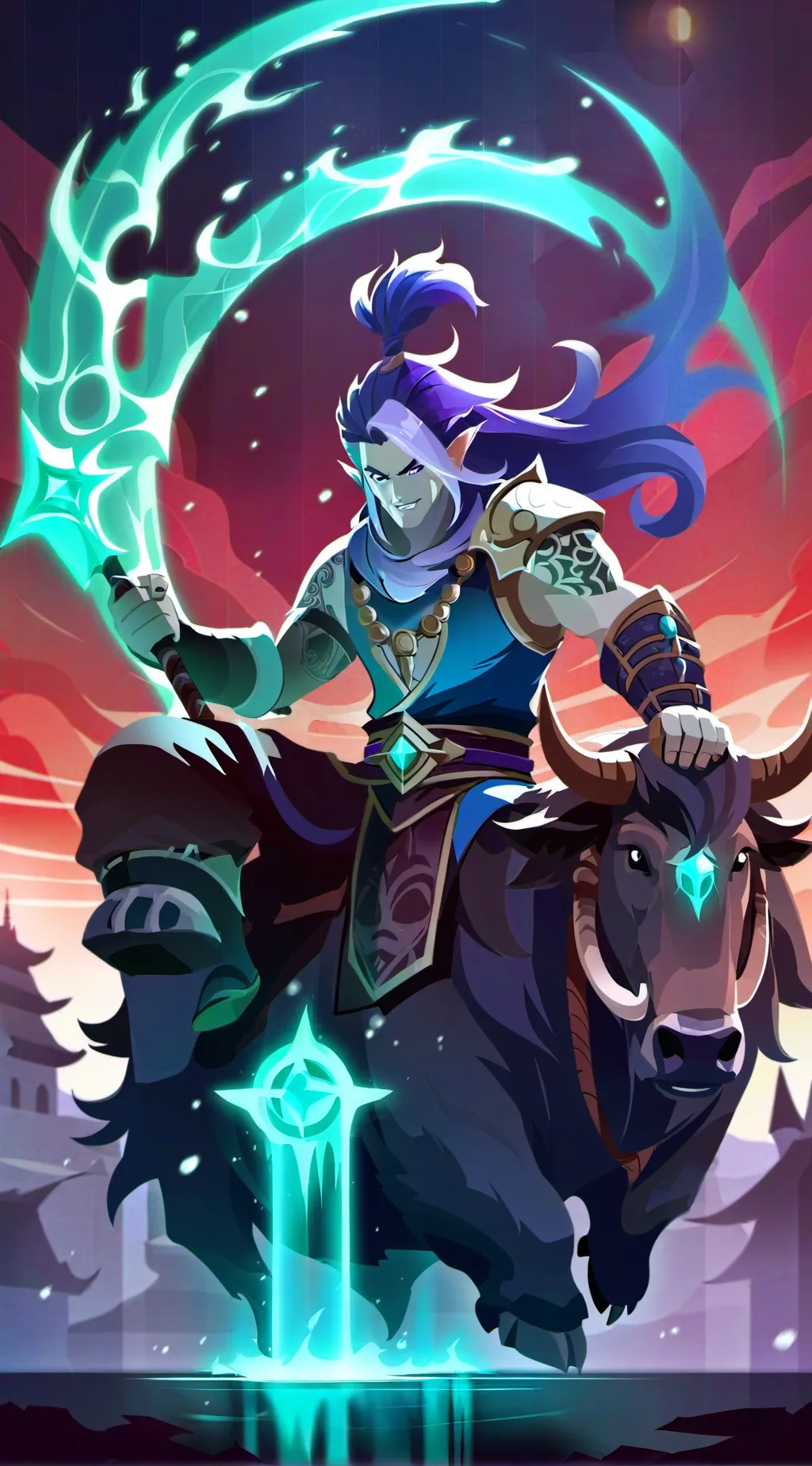 ai character: IM BACK background