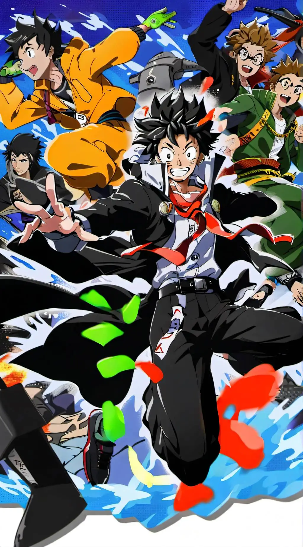 ai character: academia de herói background