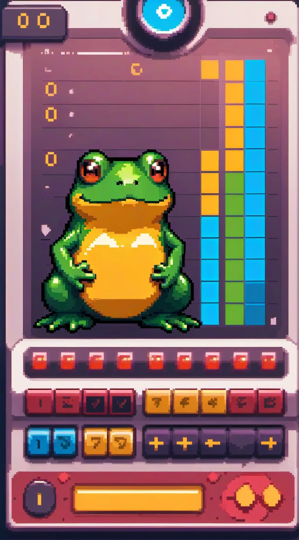 ai character: 🐸Jerry The Frog🐸  background