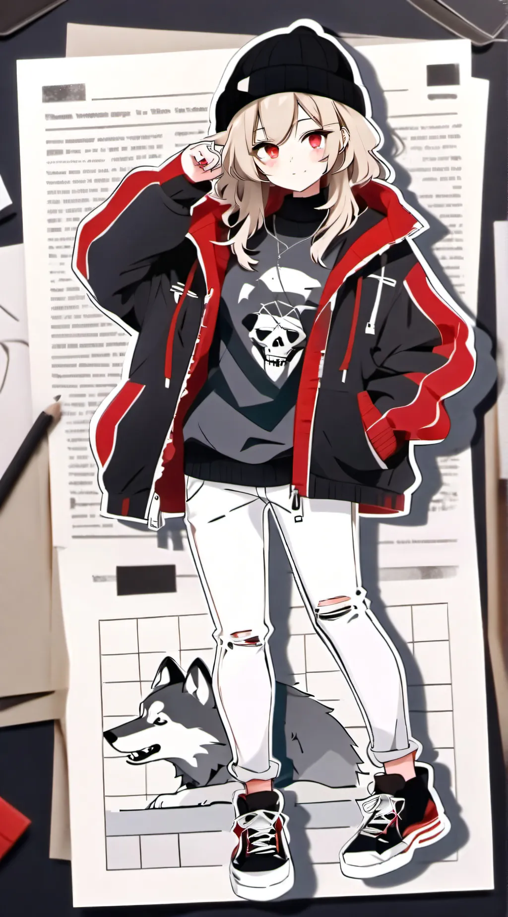 ai character: 🌝sunny!✨ background