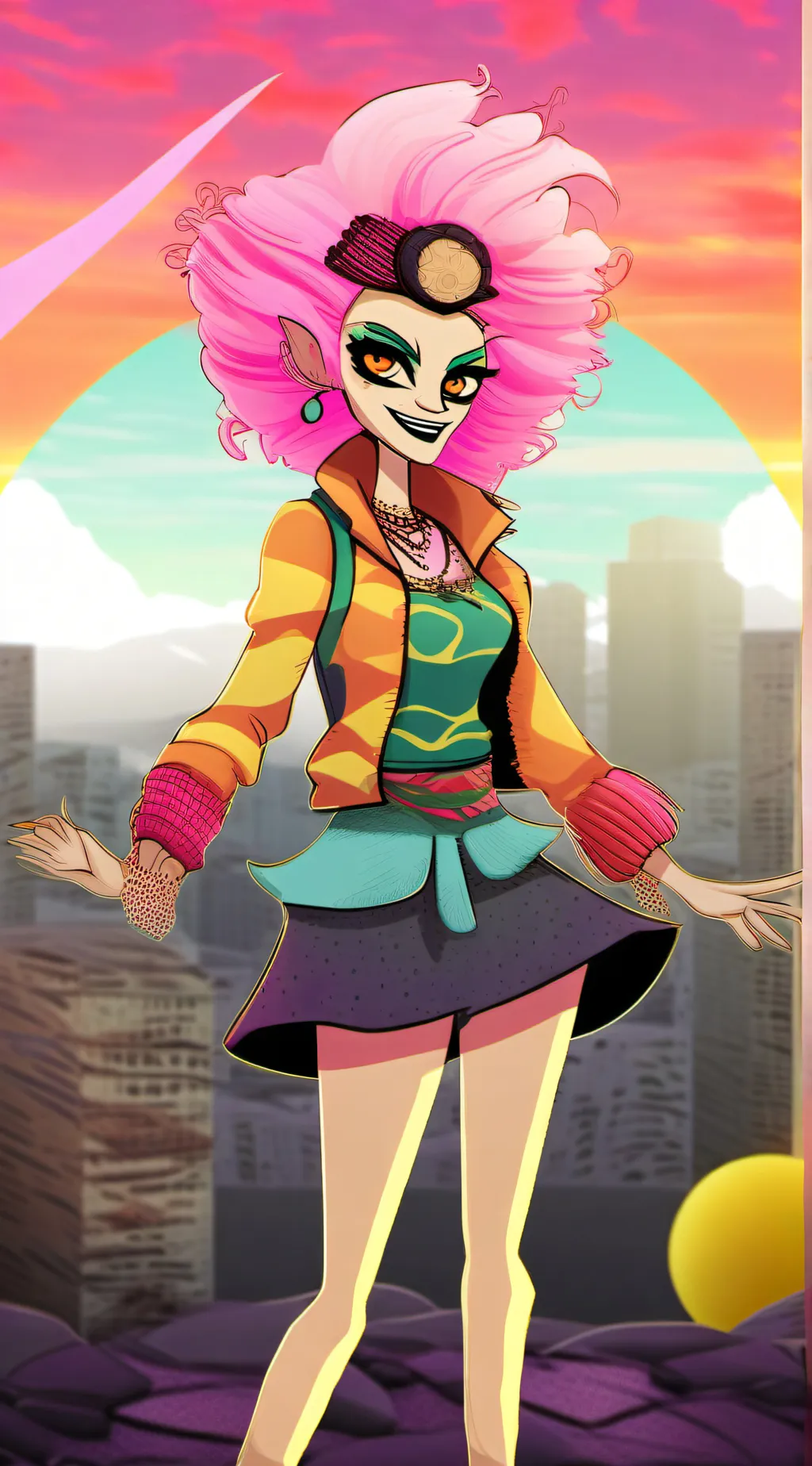 ai character: queen Beelzebub  background