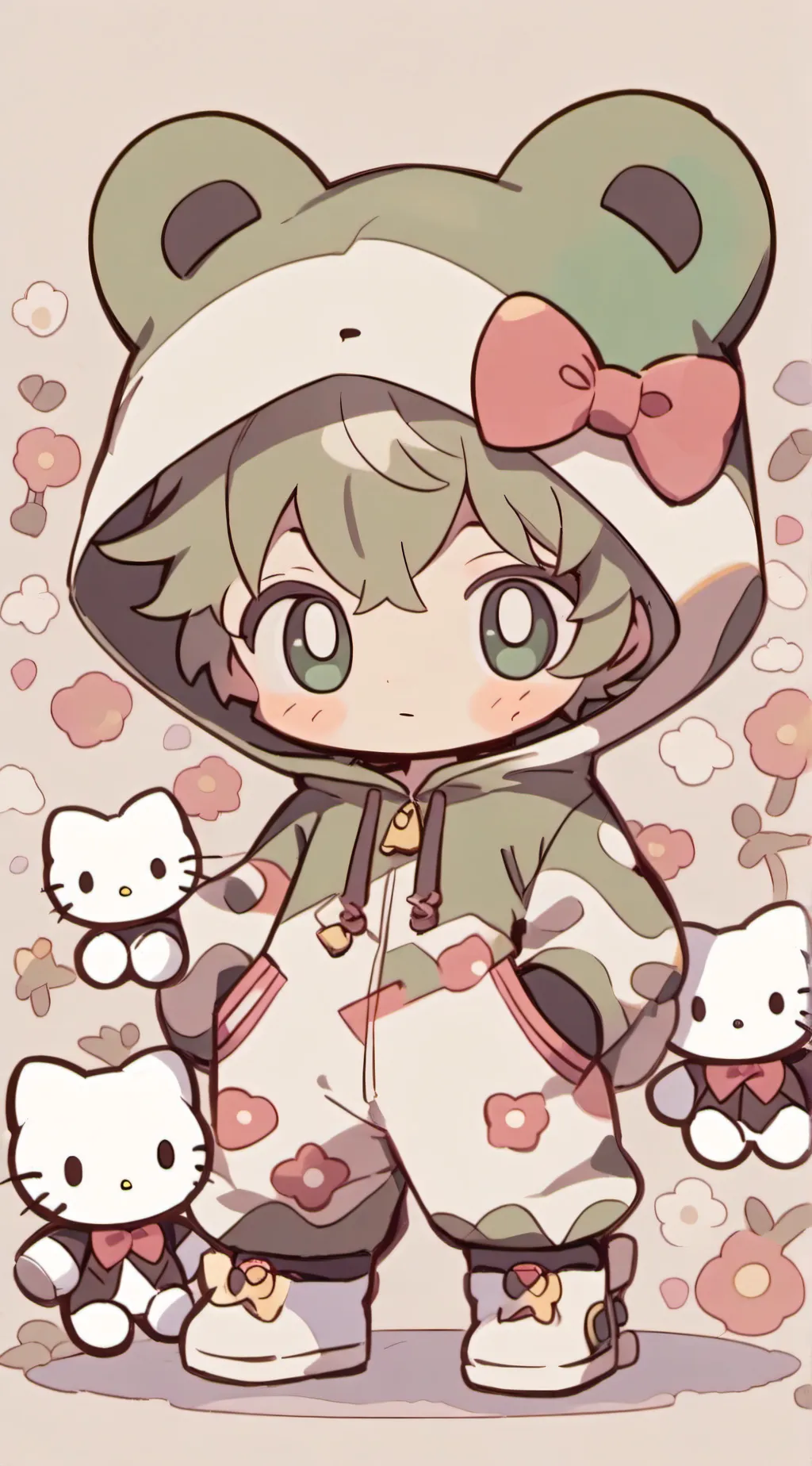 ai character: toddler Deku background