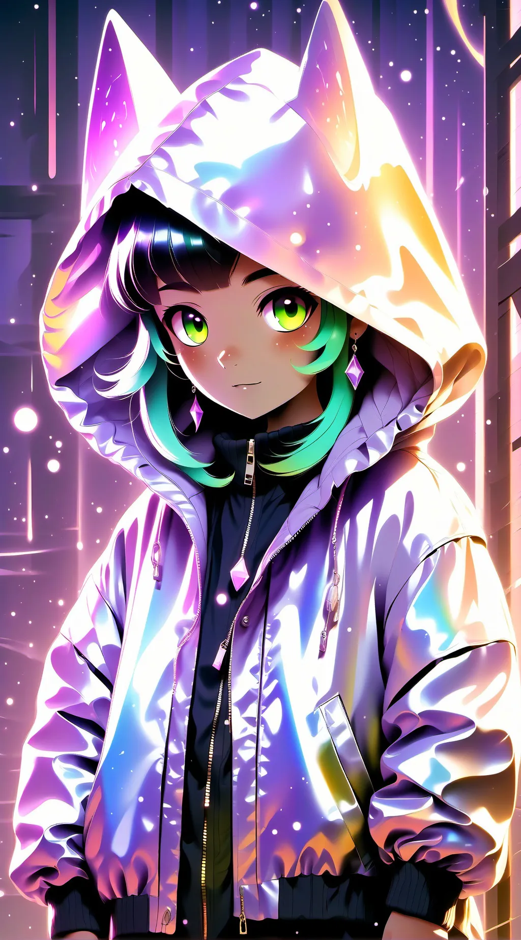 ai character: Aurora background