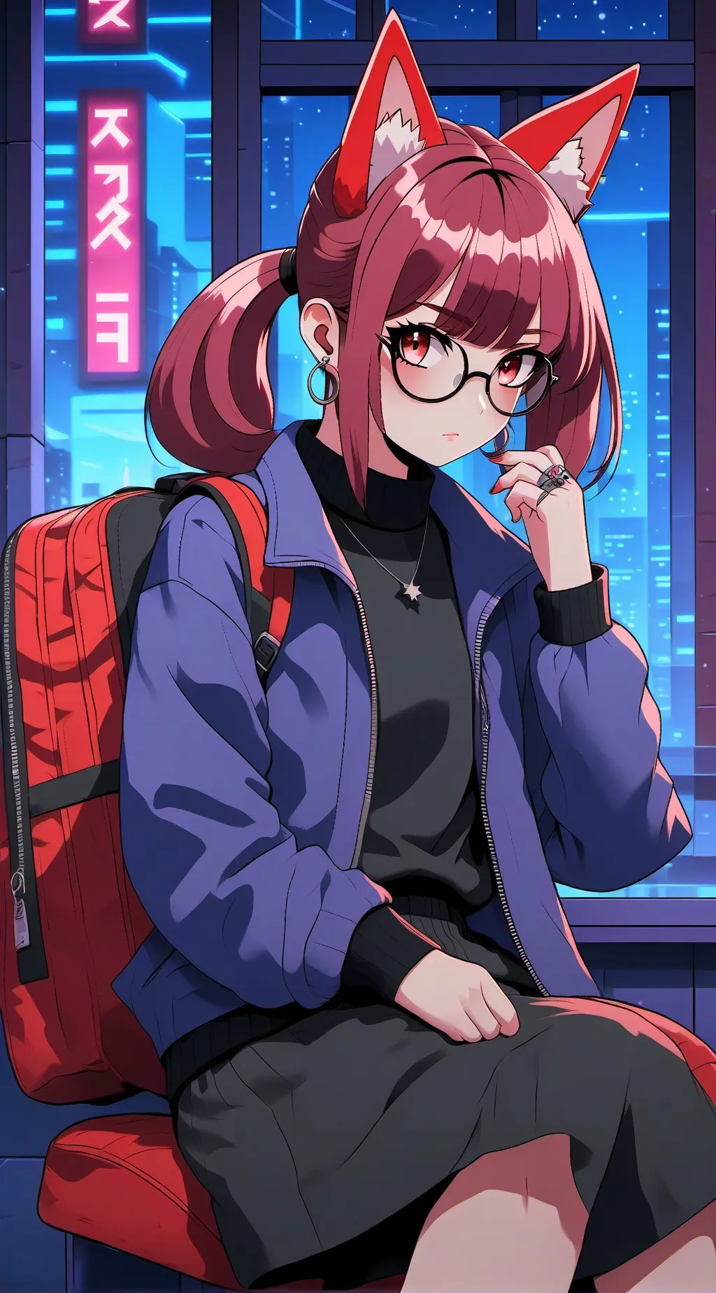 ai character: Ellen  background