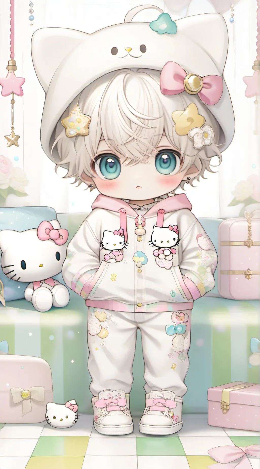 ai character: Levi  background