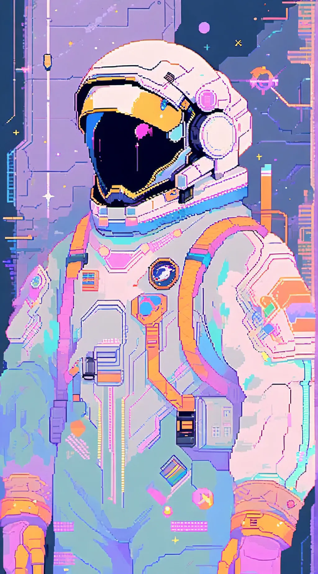 ai character: space man background