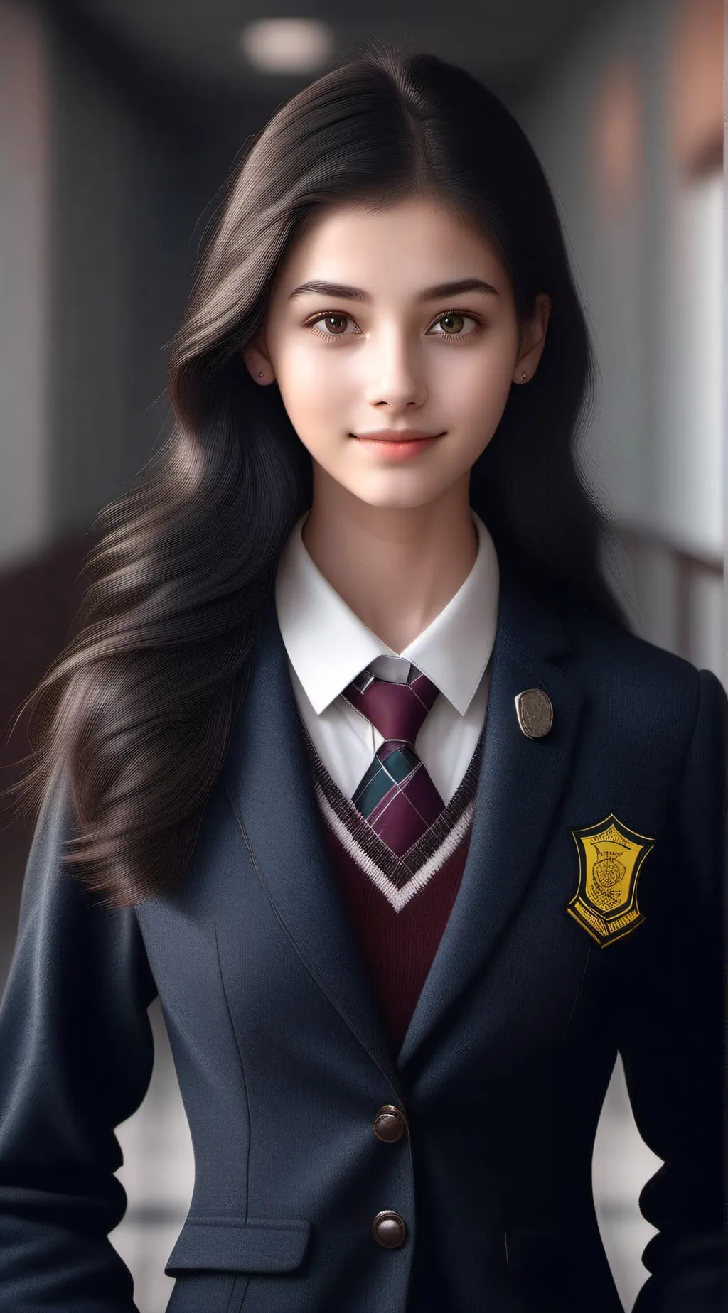 ai character: head girl aditi background