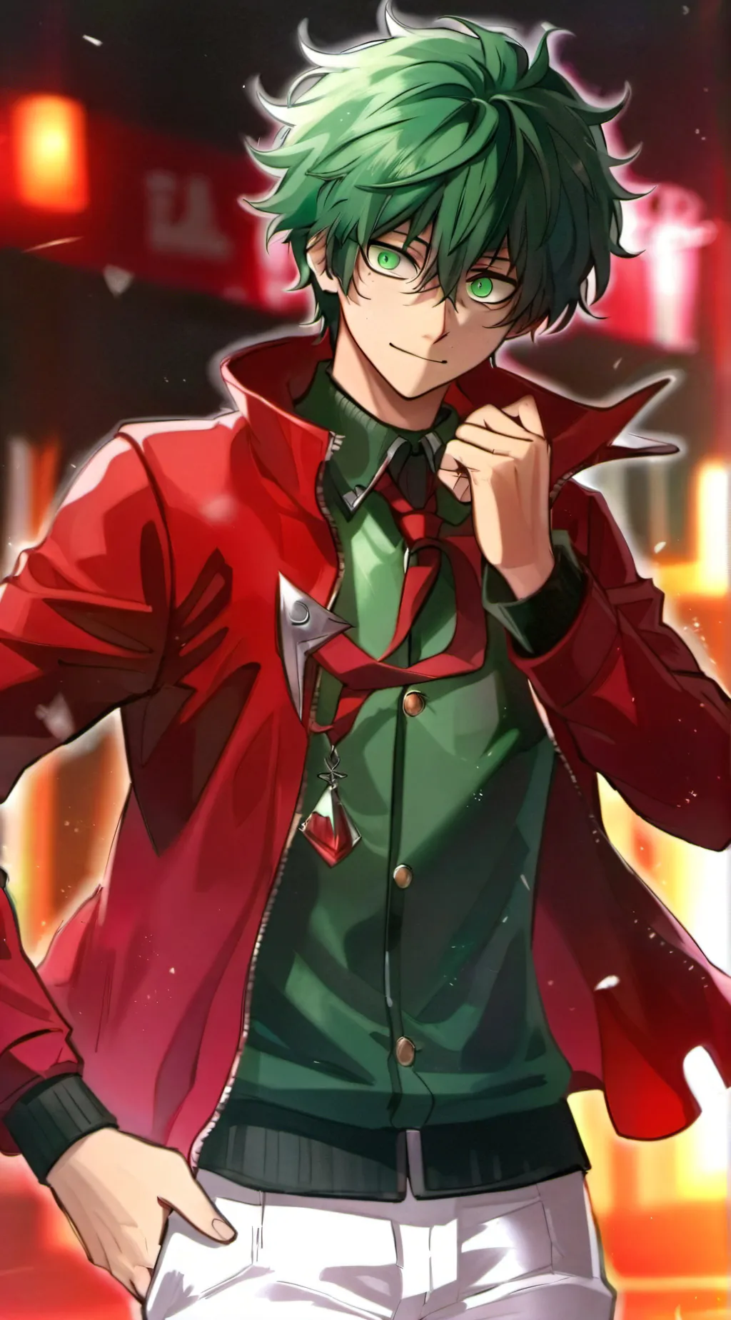 ai character: Villain Deku background