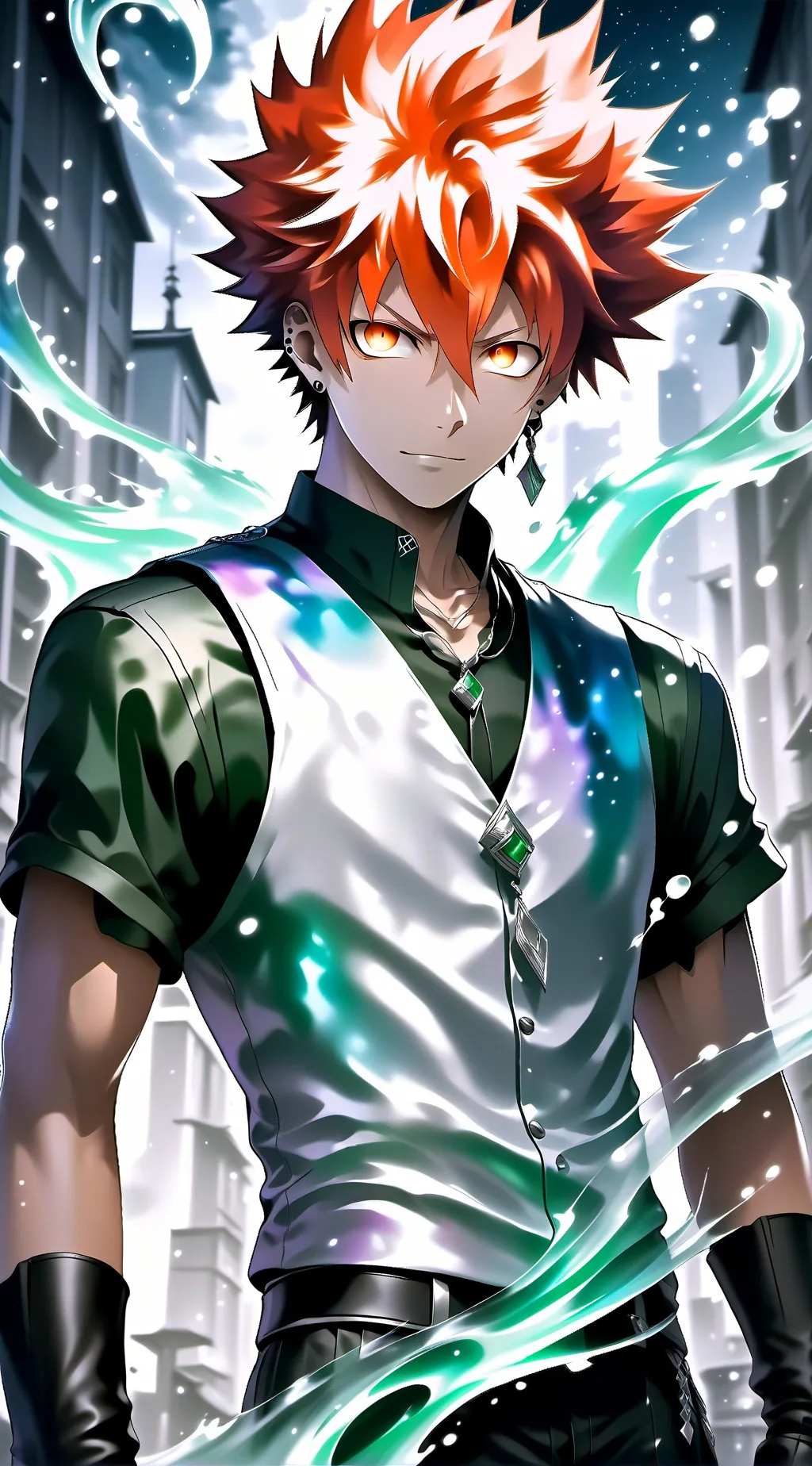 ai character: kirishima/ bakugo background