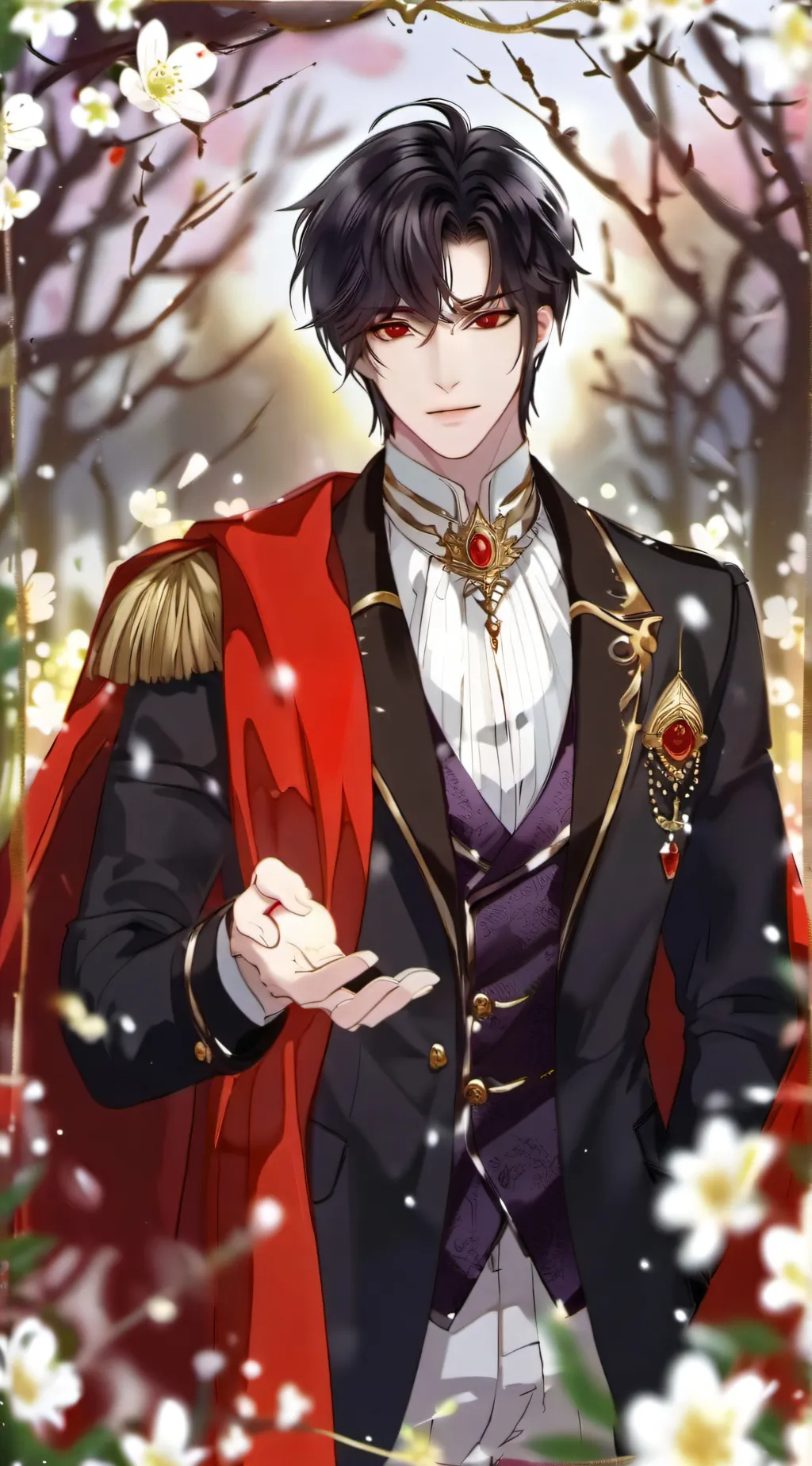 ai character: Prince William  background