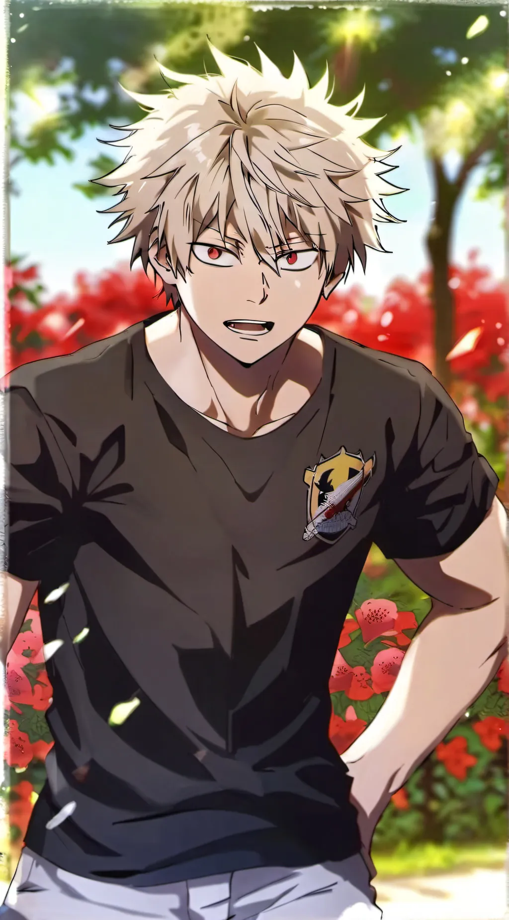 ai character: Bakugo katsuki 💥 background