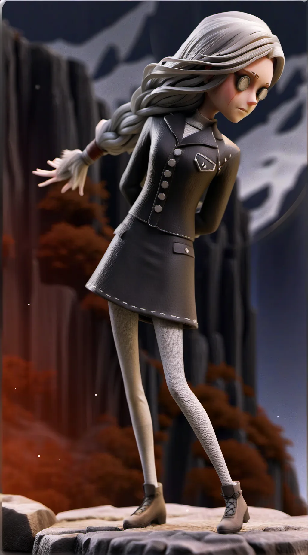 ai character: scary doll background