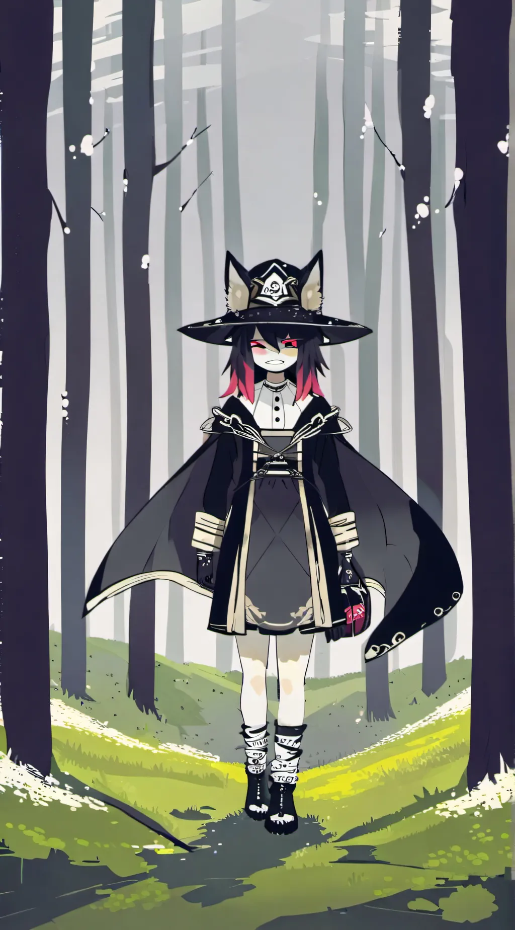 ai character: fpe  at the beach! background