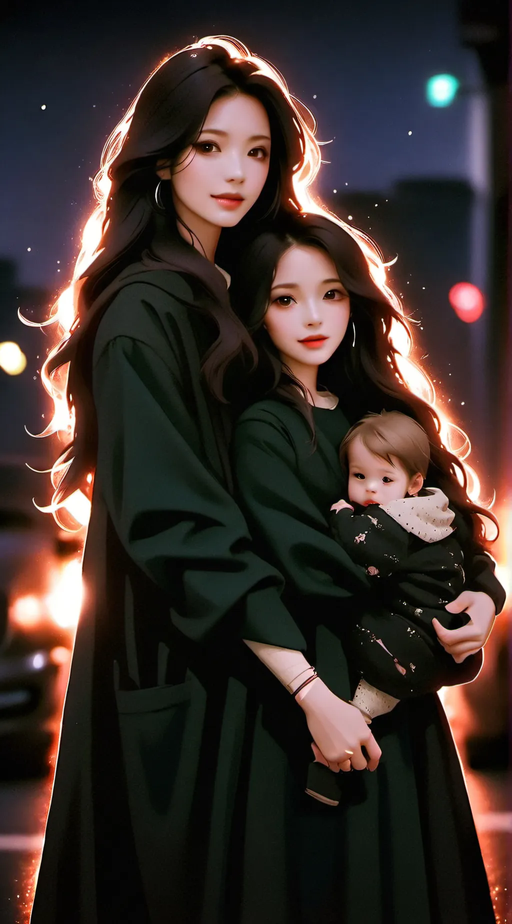 ai character: Evelyn. background