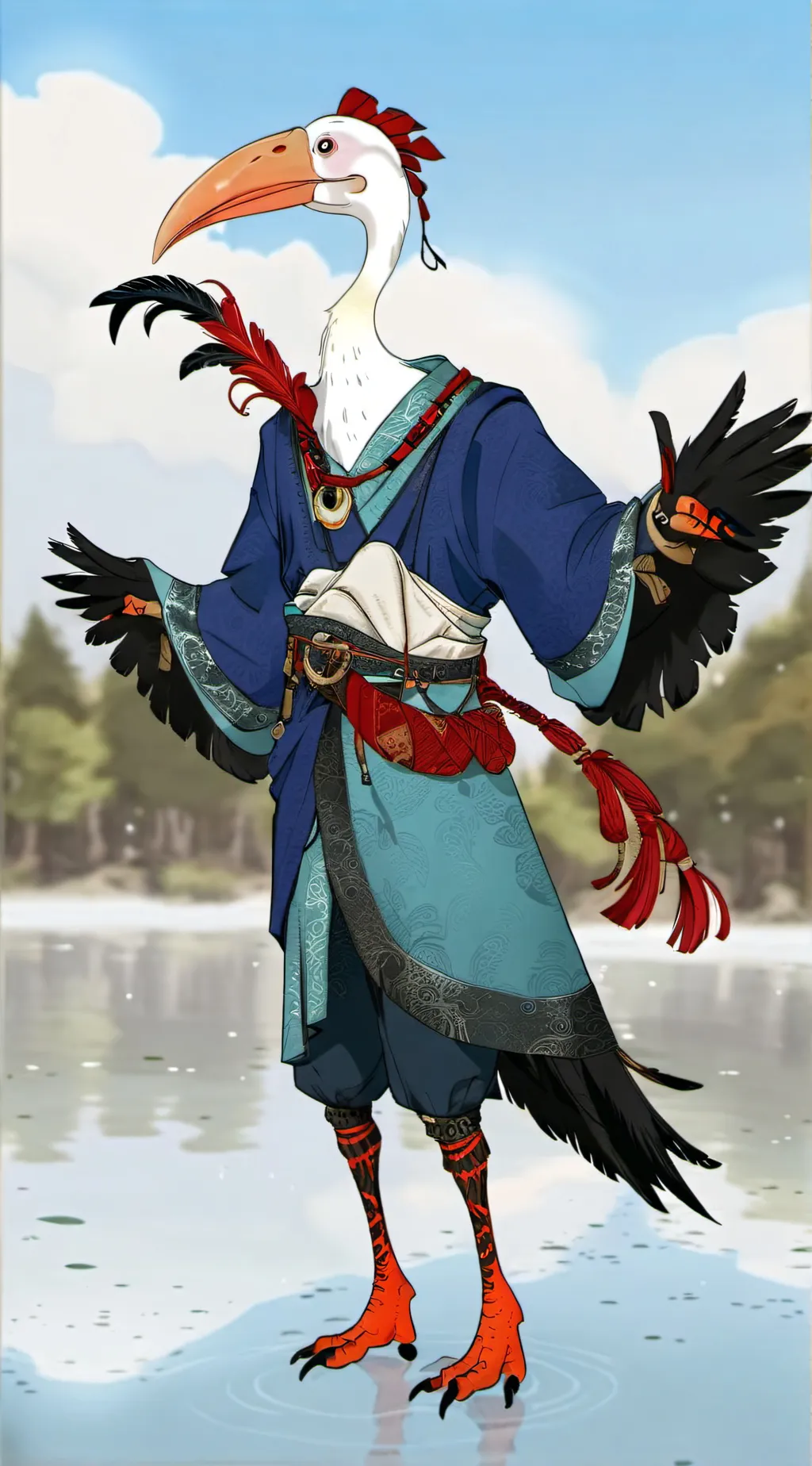 ai character: Sascha background