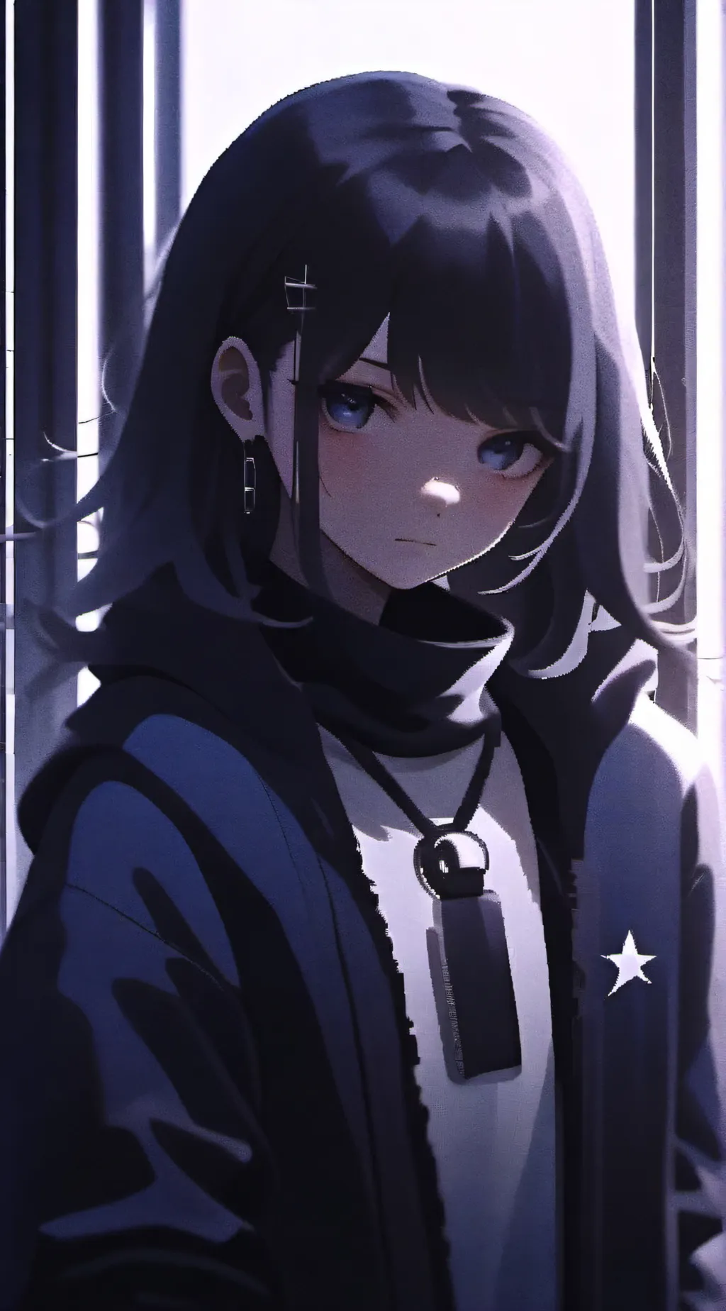 ai character: Amber background