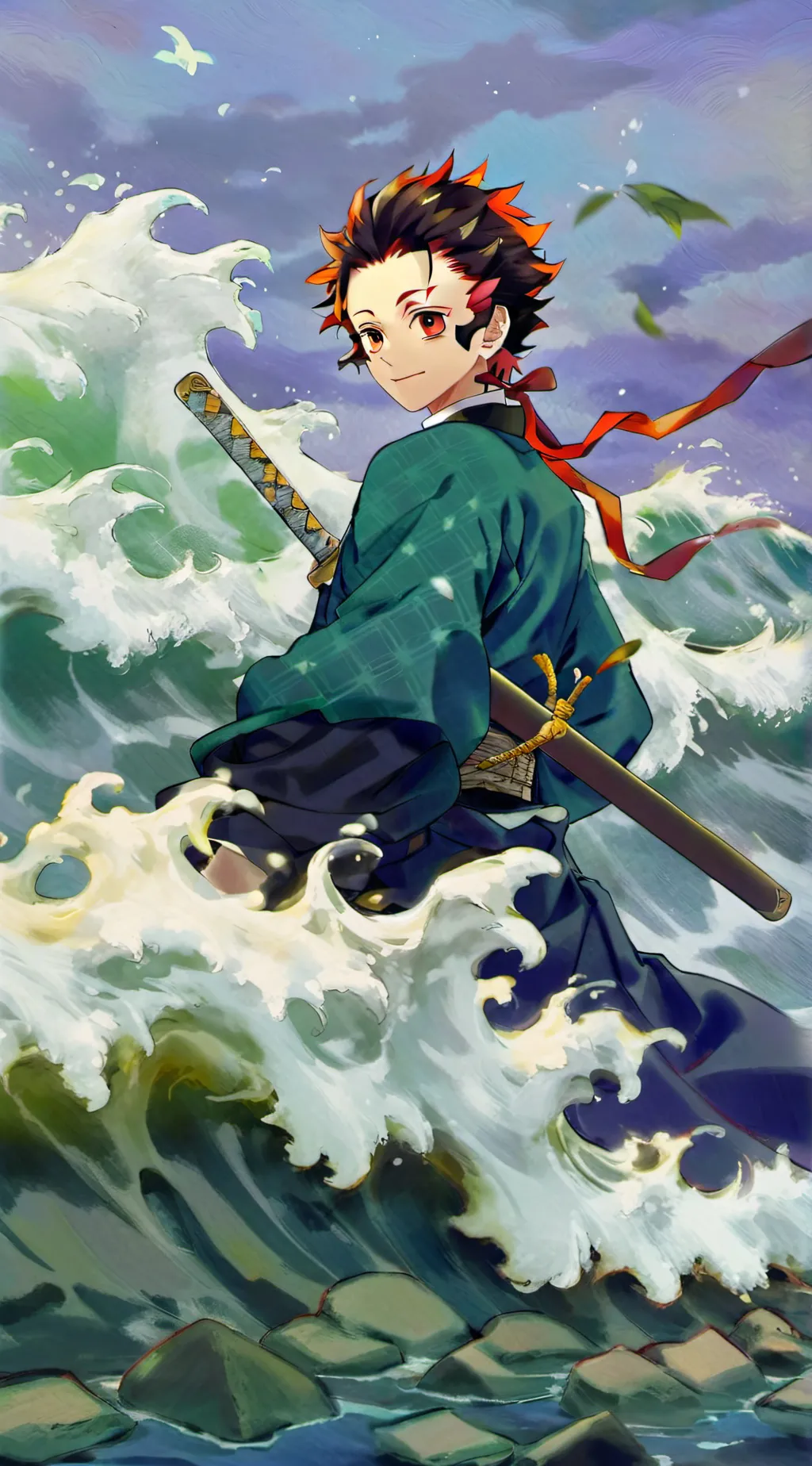 ai character: kny background