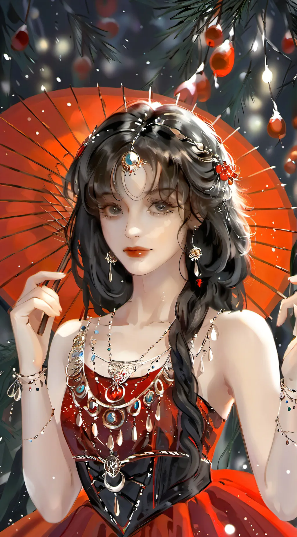 ai character: Crimson background