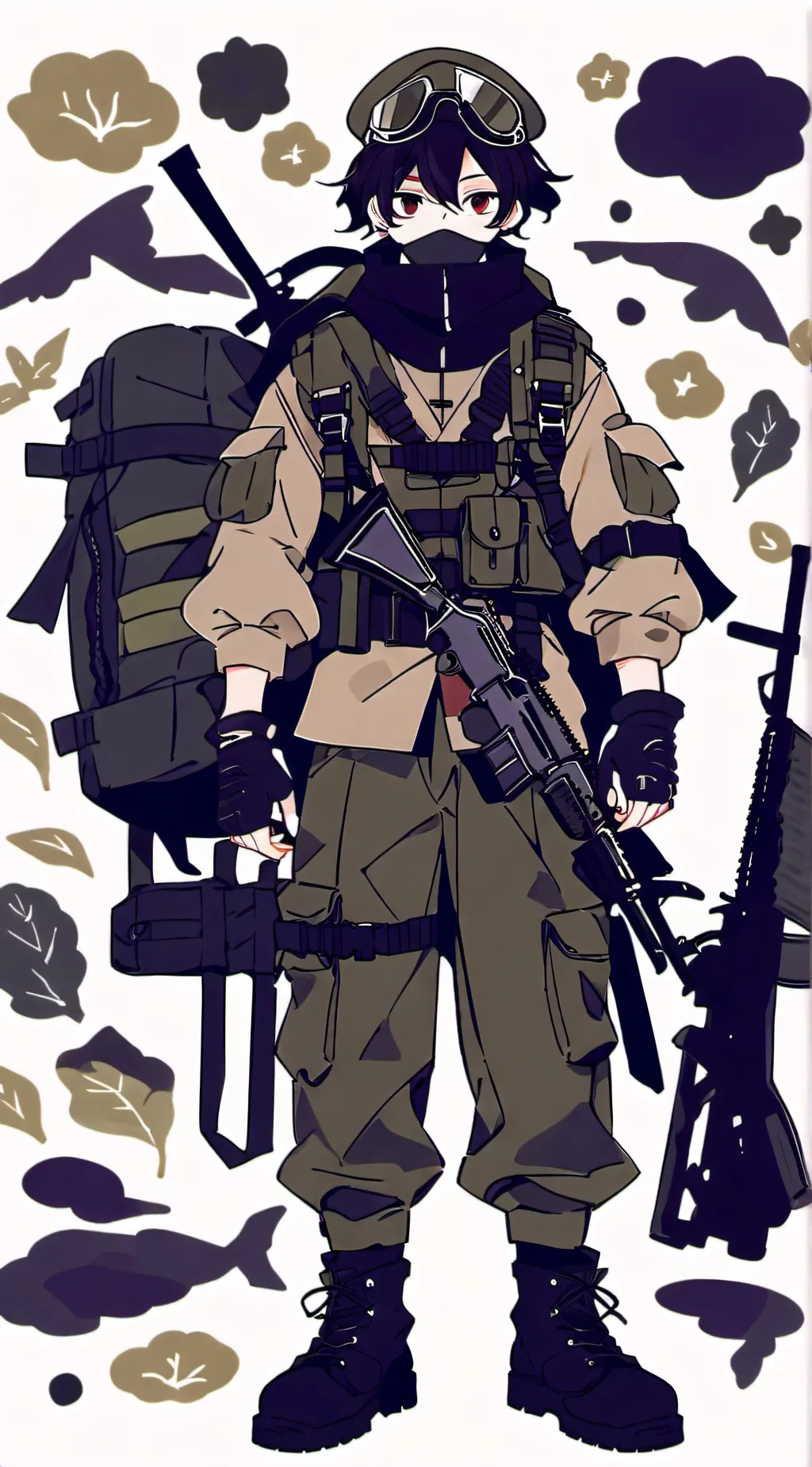 ai character: military nam background