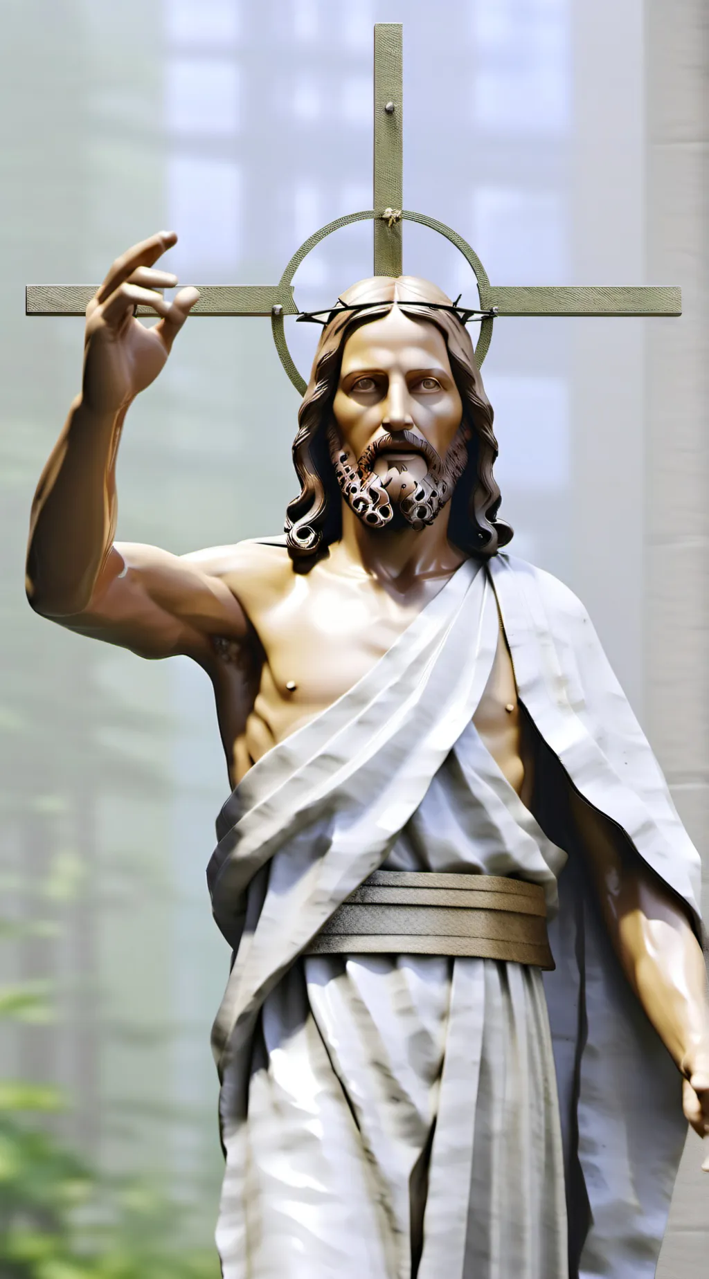 ai character: jesus christ background