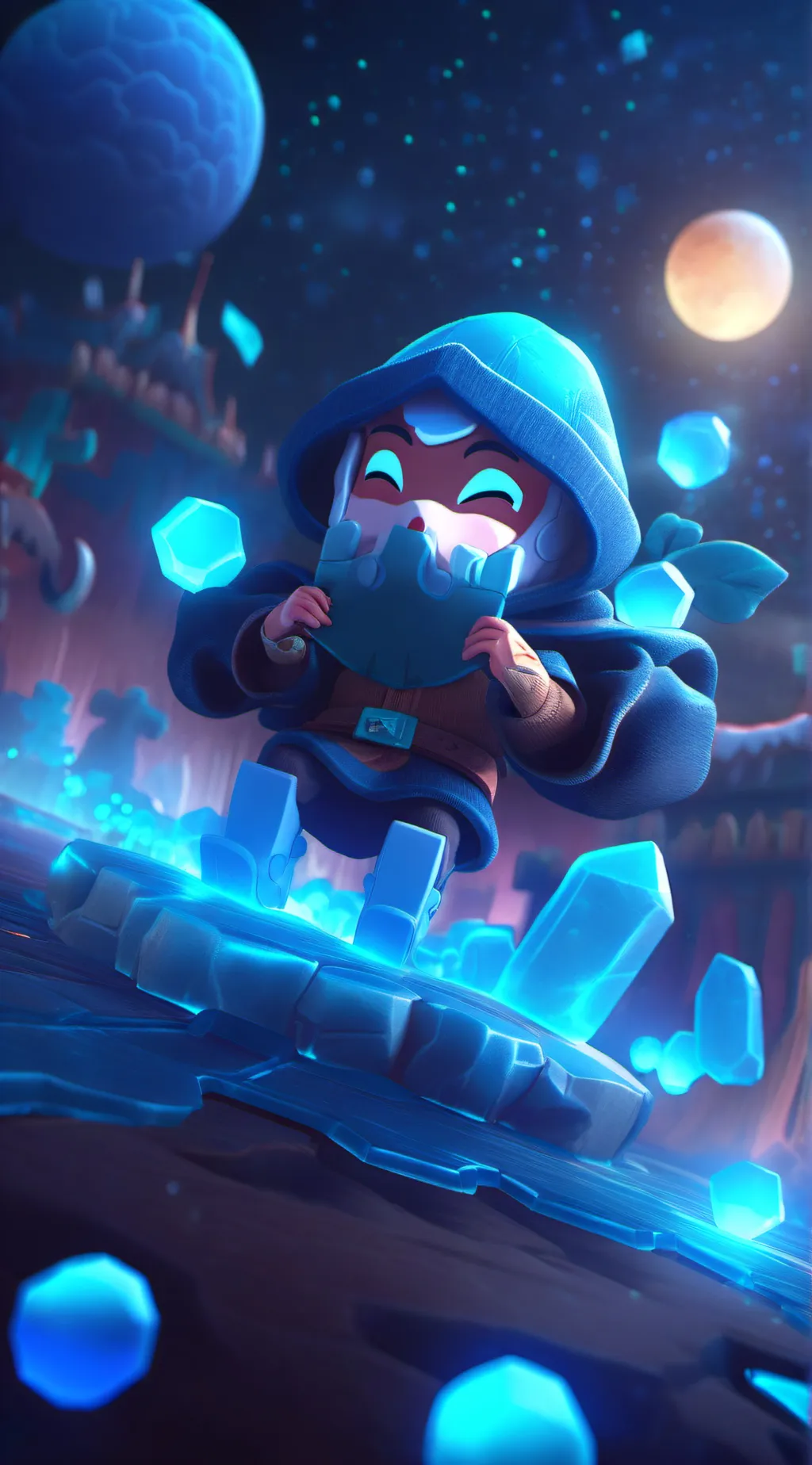 ai character: southpark smile hd background