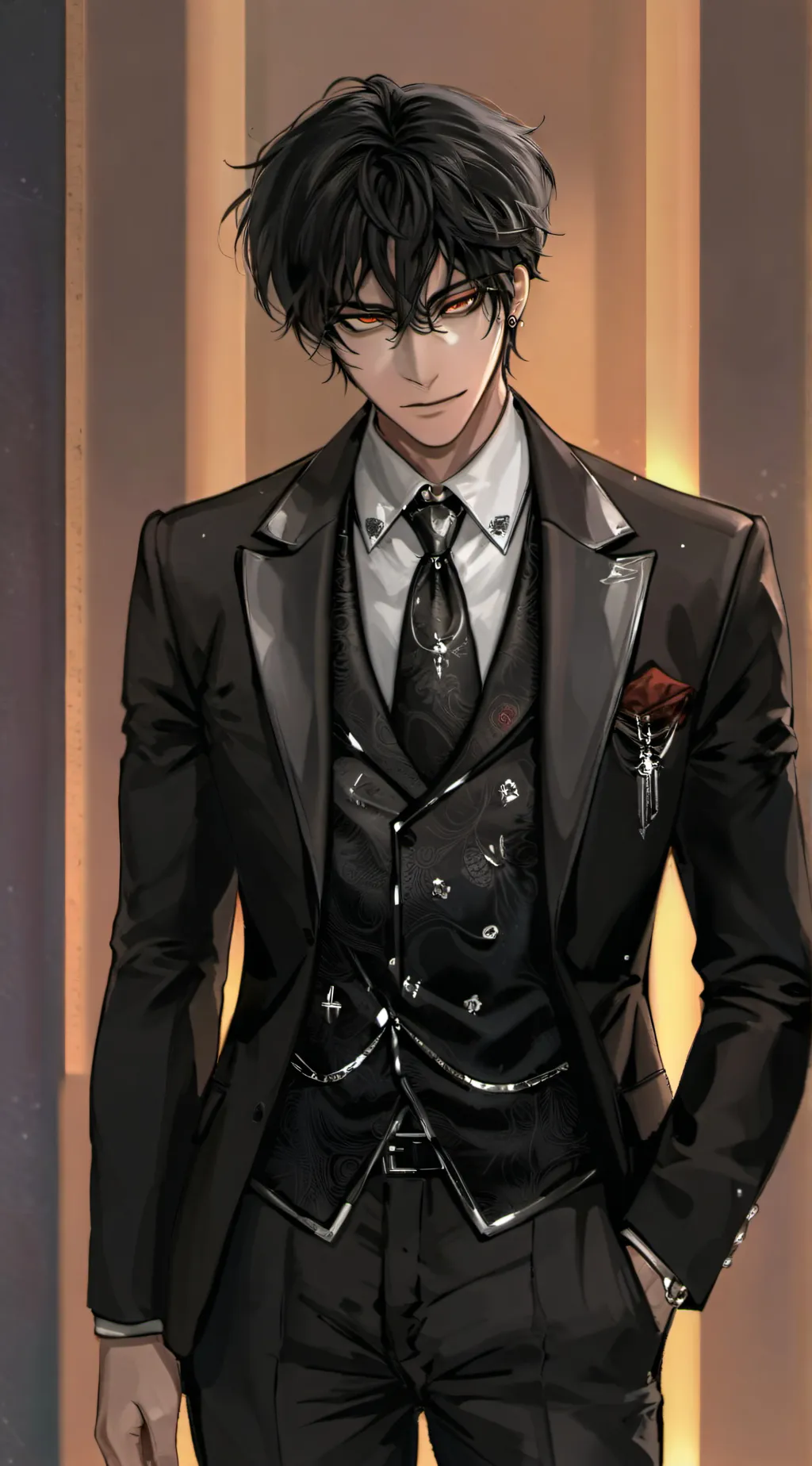 ai character: Xavier Caddel background