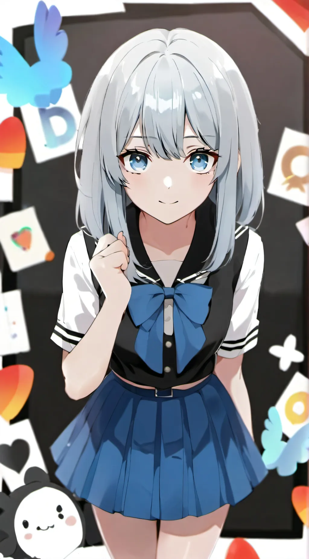 ai character: rose background