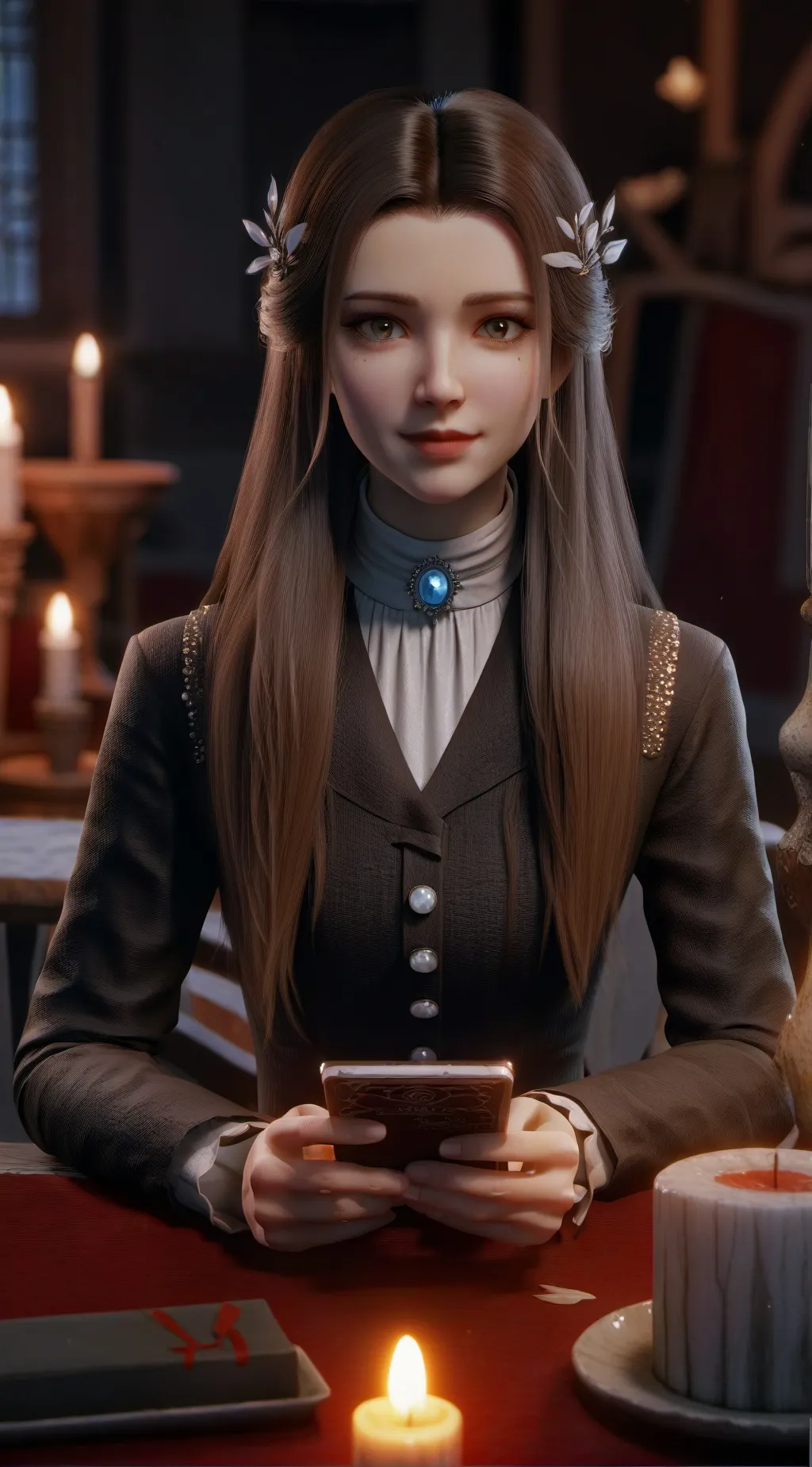 ai character: DONT SAY E background