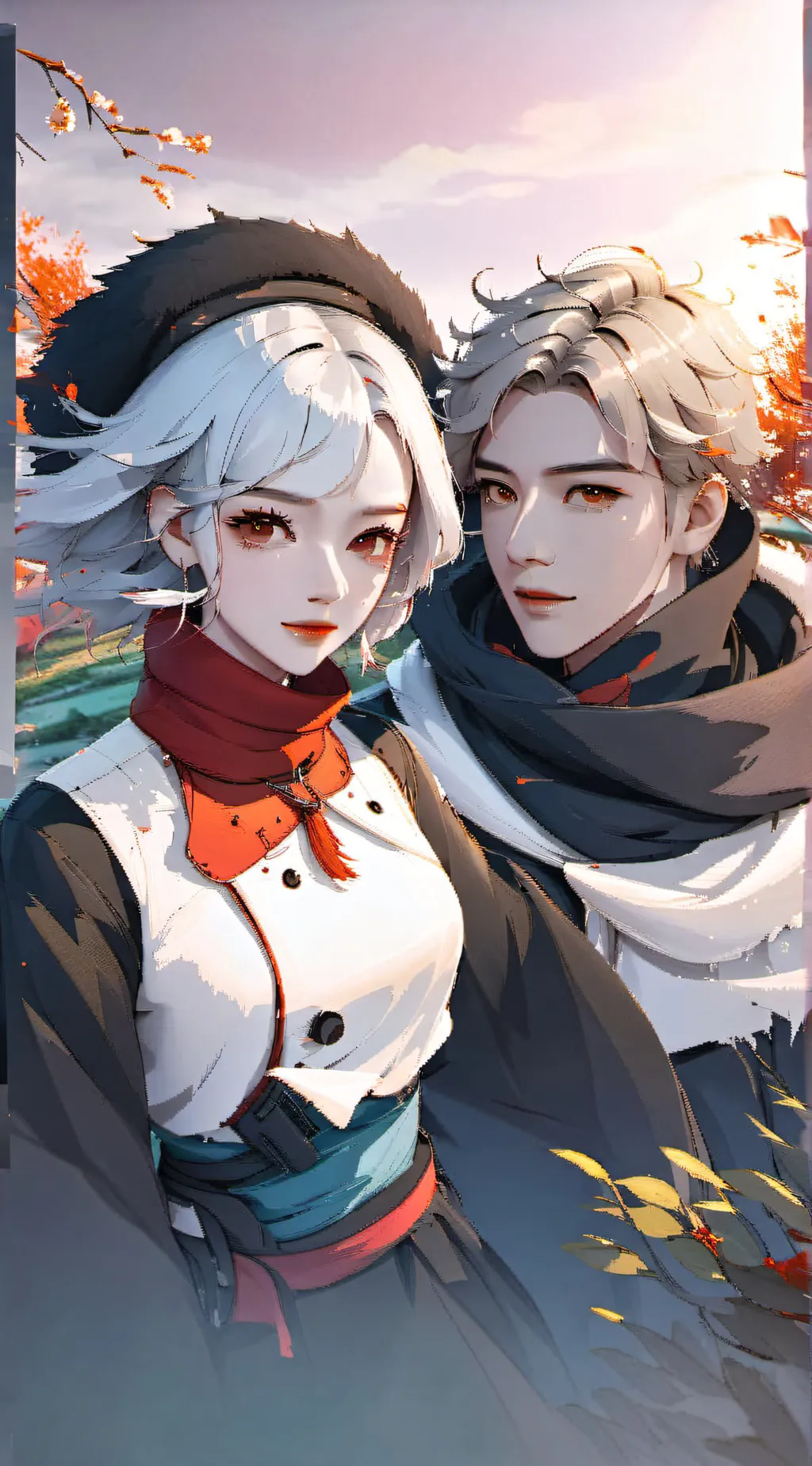 ai character: theo and lily background