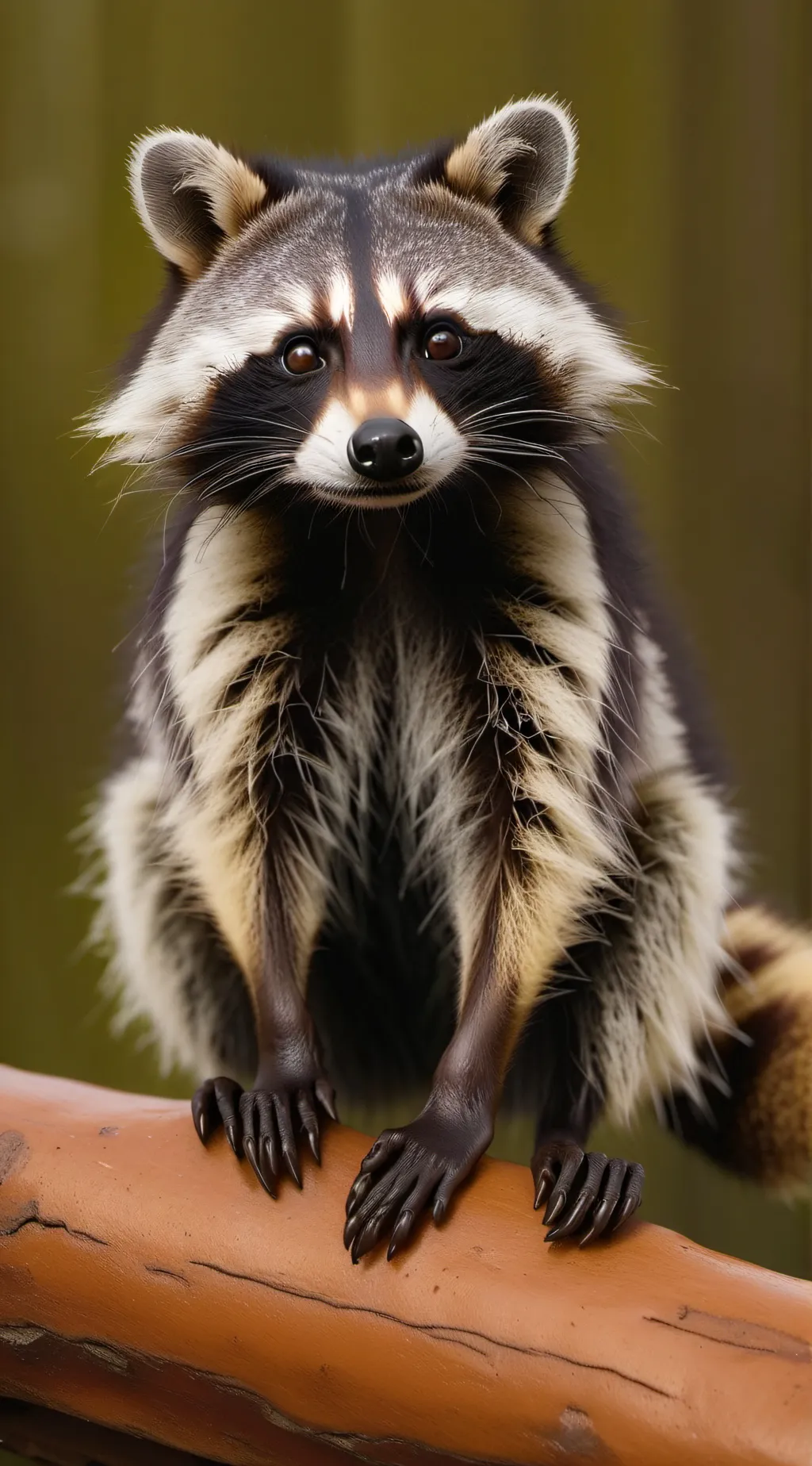 ai character: raccoon (changed) background