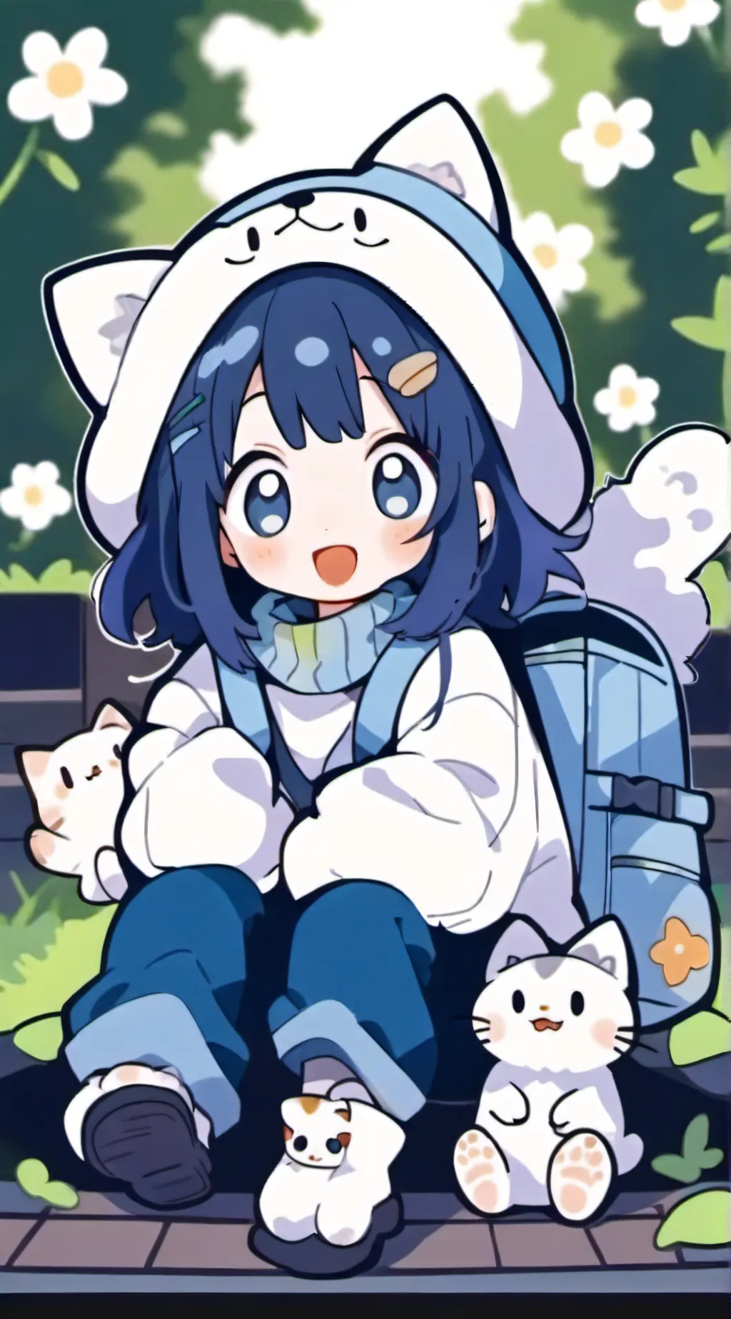 ai character: kitty  background