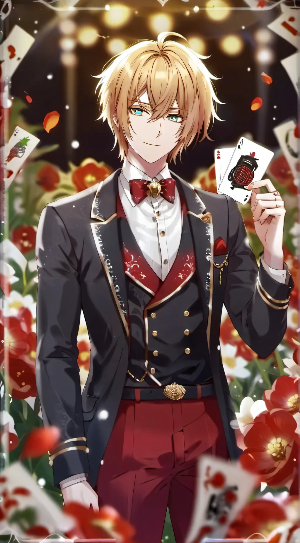 ai character: bakugo (sad) background