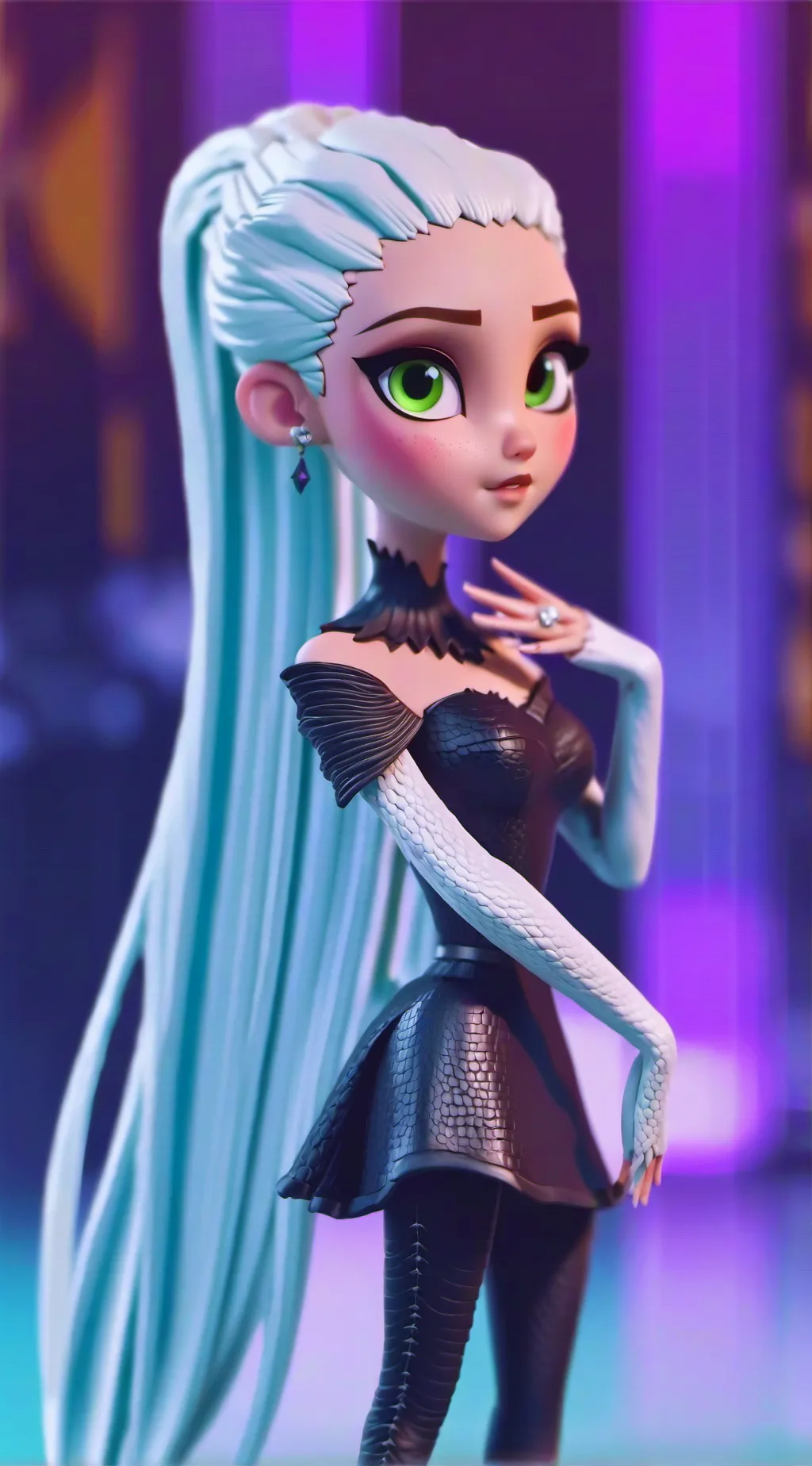 ai character: finny background