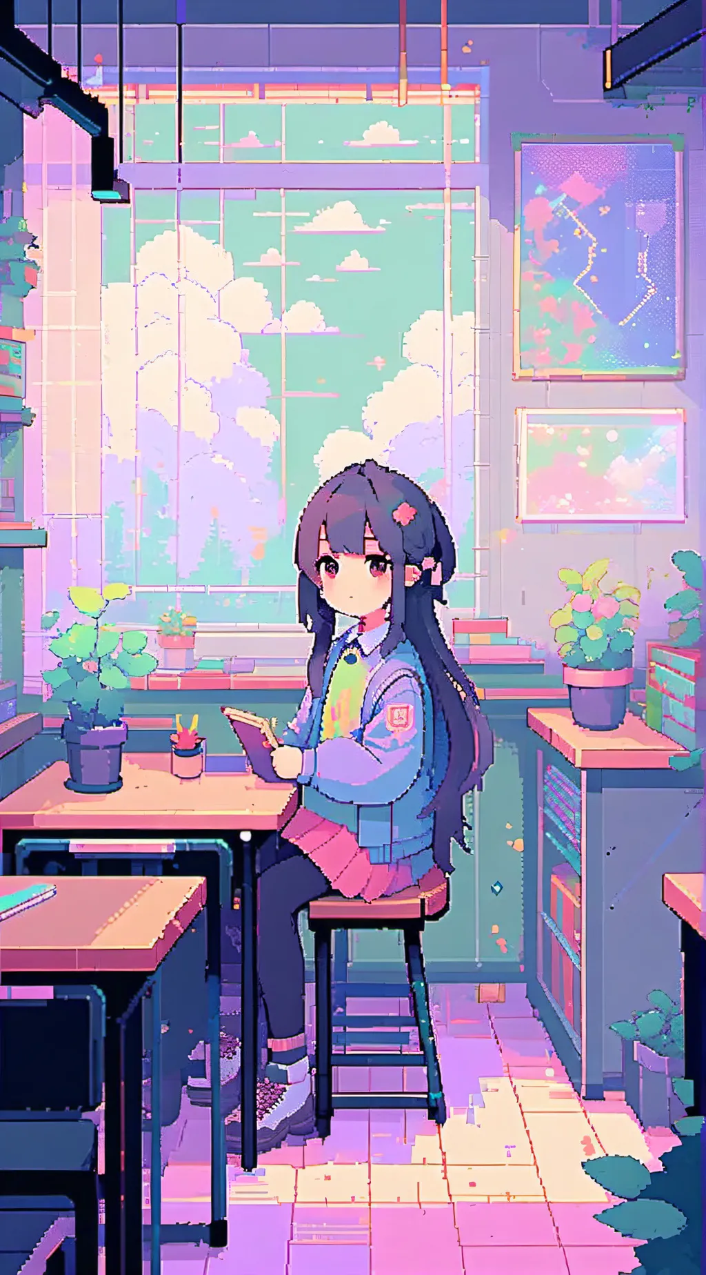 ai character: Mha improved  background