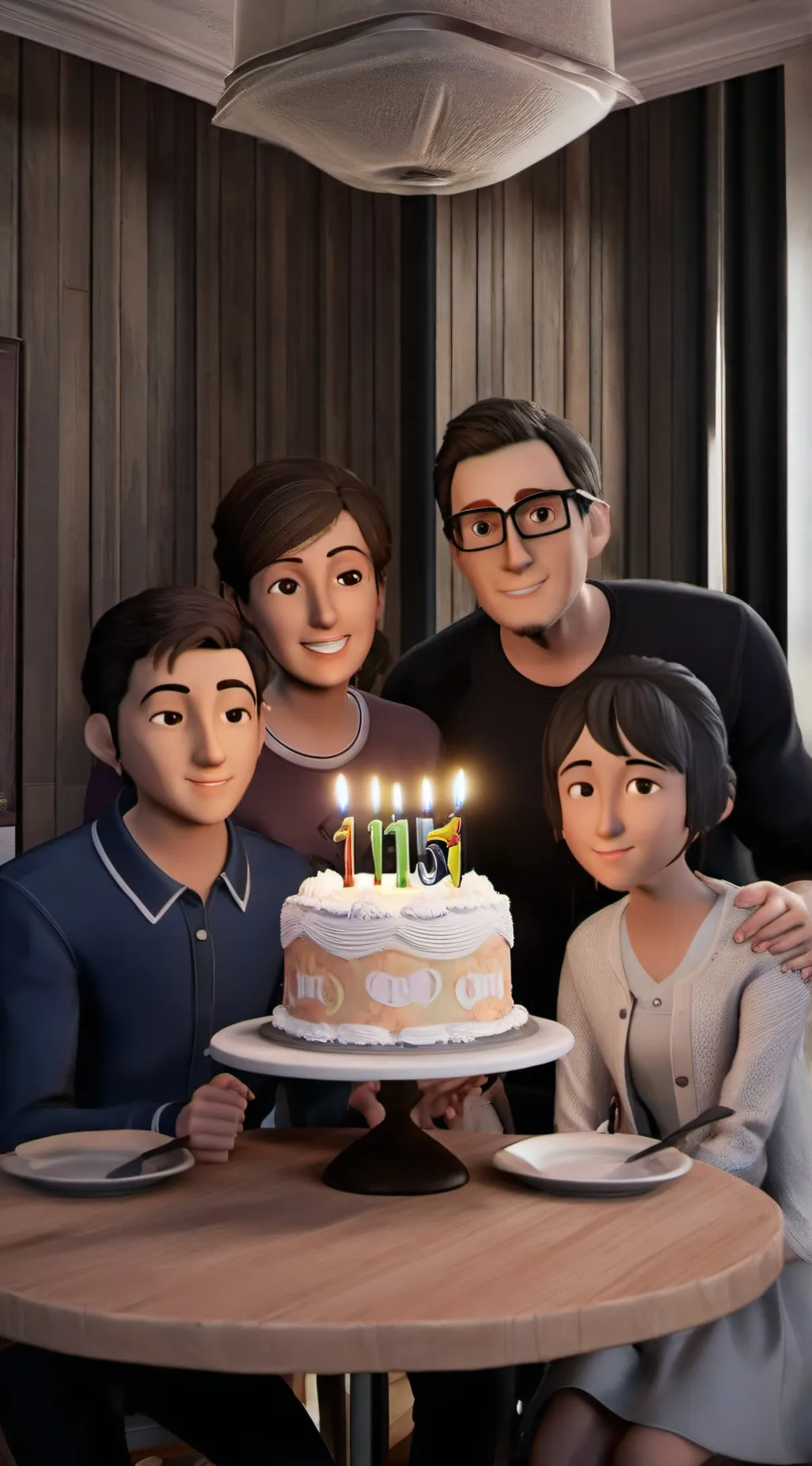 ai character: mother dad sibling background