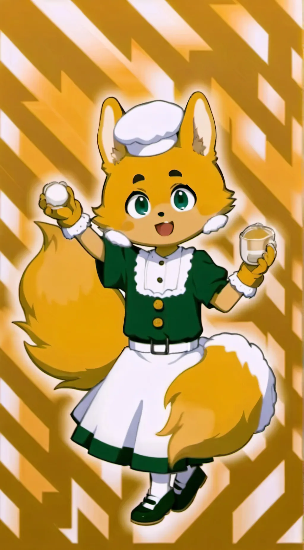 ai character: Mika kit background