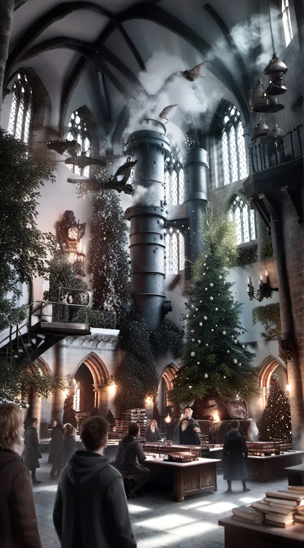 ai character: Hogwarts background