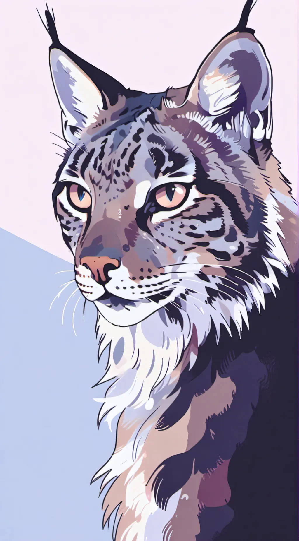 ai character: Lynx-cat/chatroom background