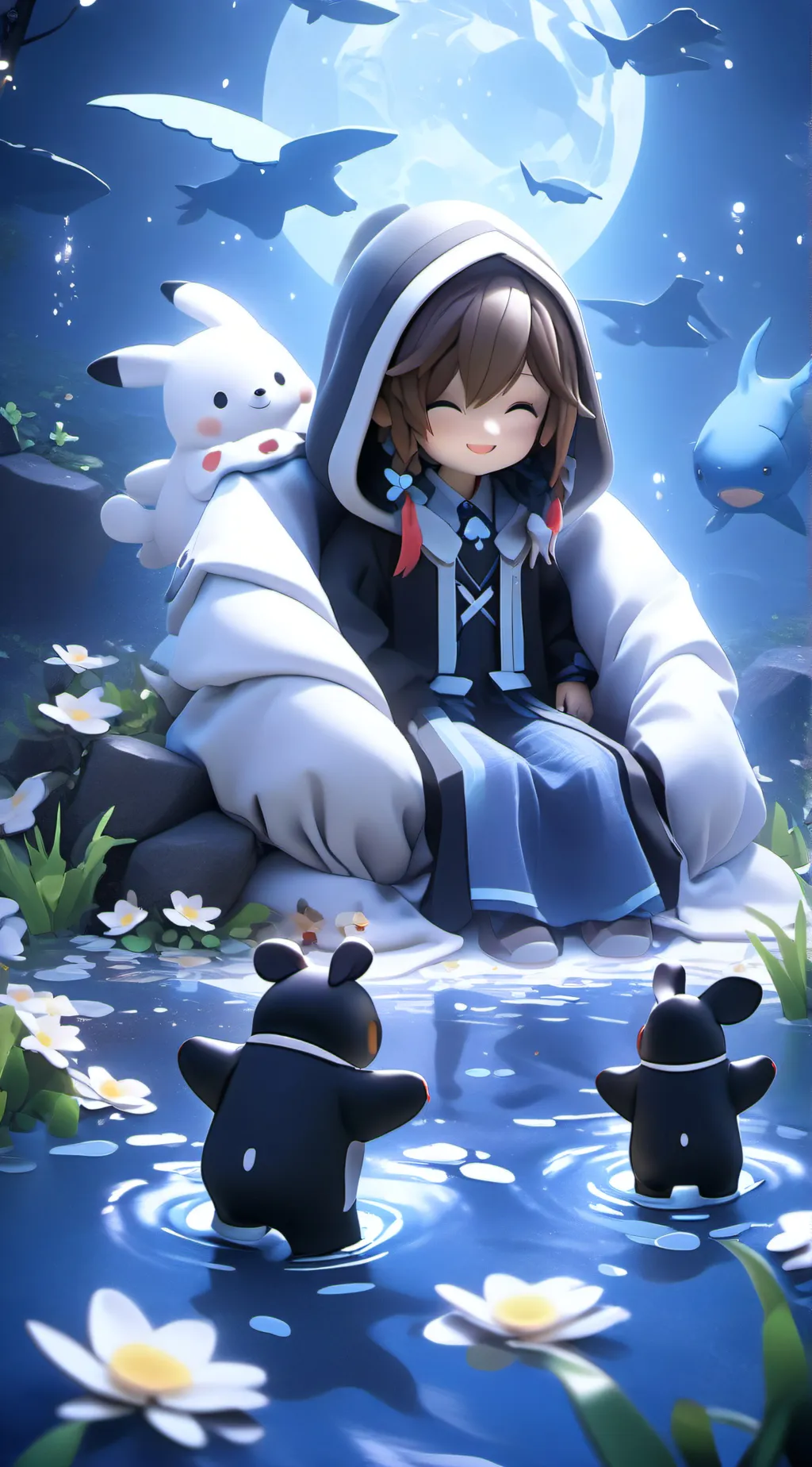 ai character: Roblox first fortn background